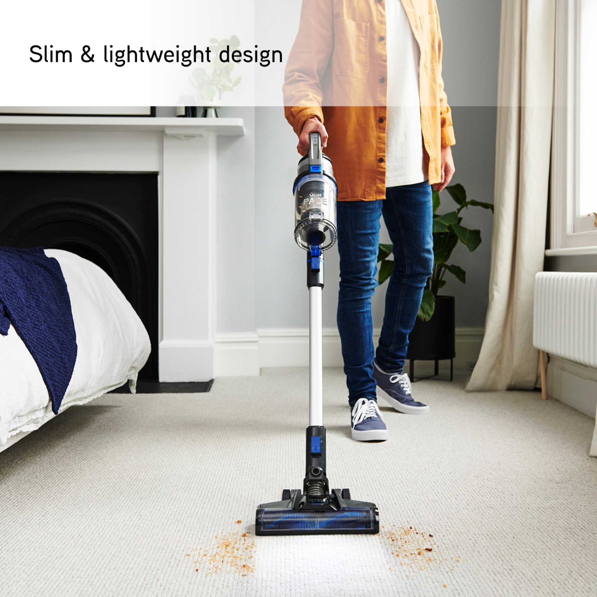 CLSV-PAKS Pace Cordless Vacuum Cleaner - Graphite/Blue