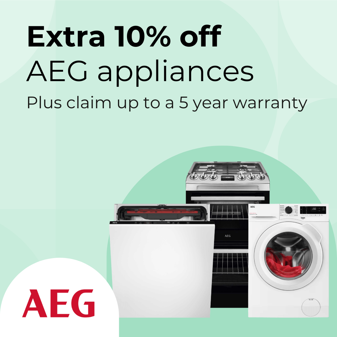 Extra 10% off AEG appliances