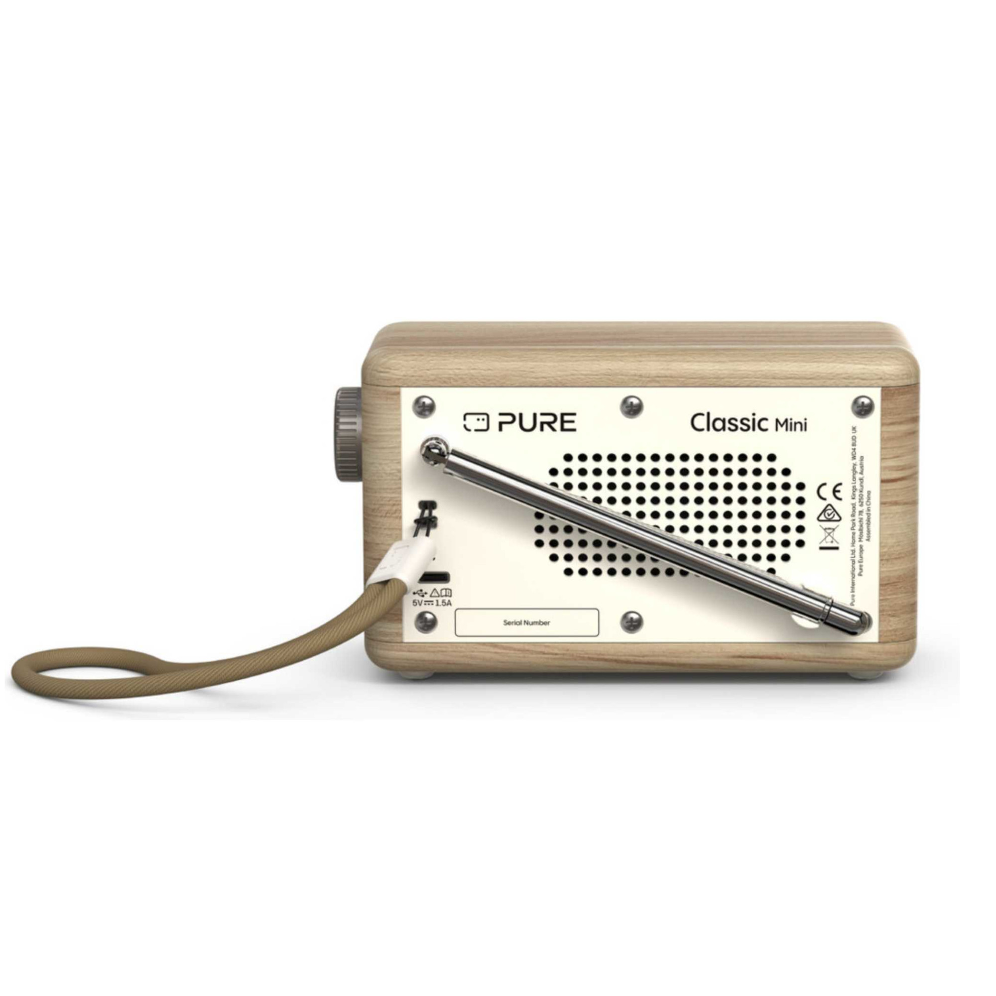 Classic Mini Portable Digital Radio - White