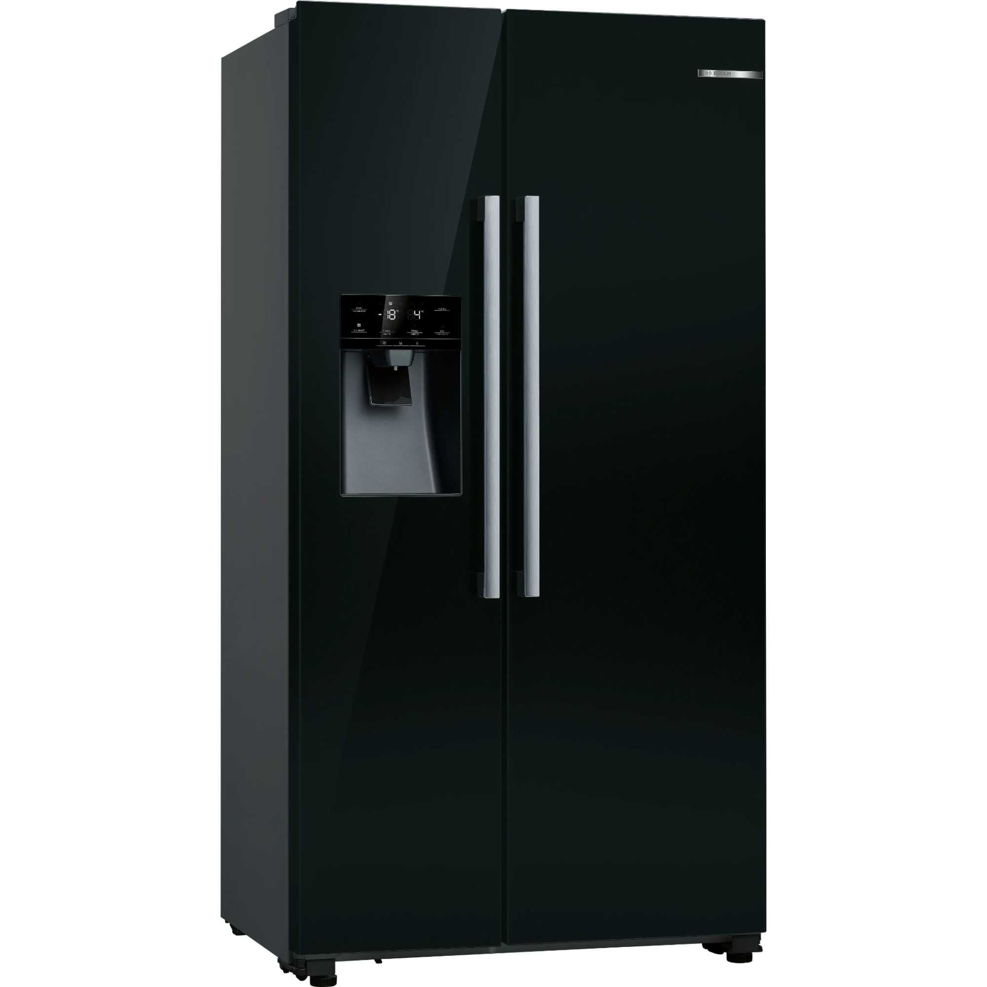 KAD93ABEP Series 6 American Style Total No Frost Fridge Freezer - Black