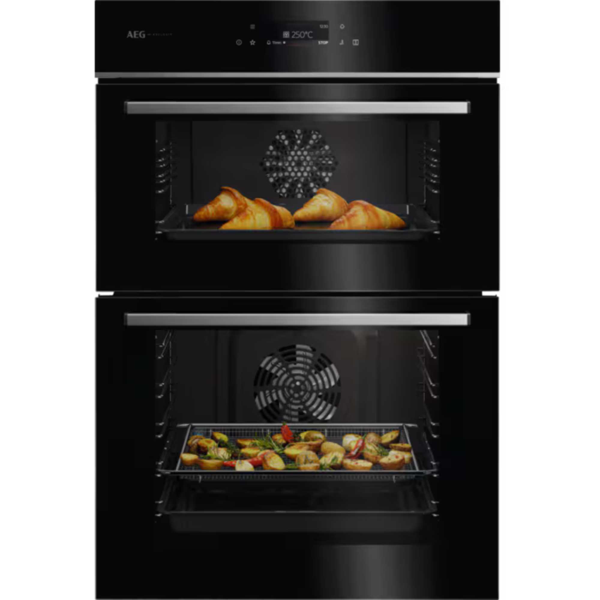 GE7CP61FB 5000 SurroundCook Built-In Double Oven - Black