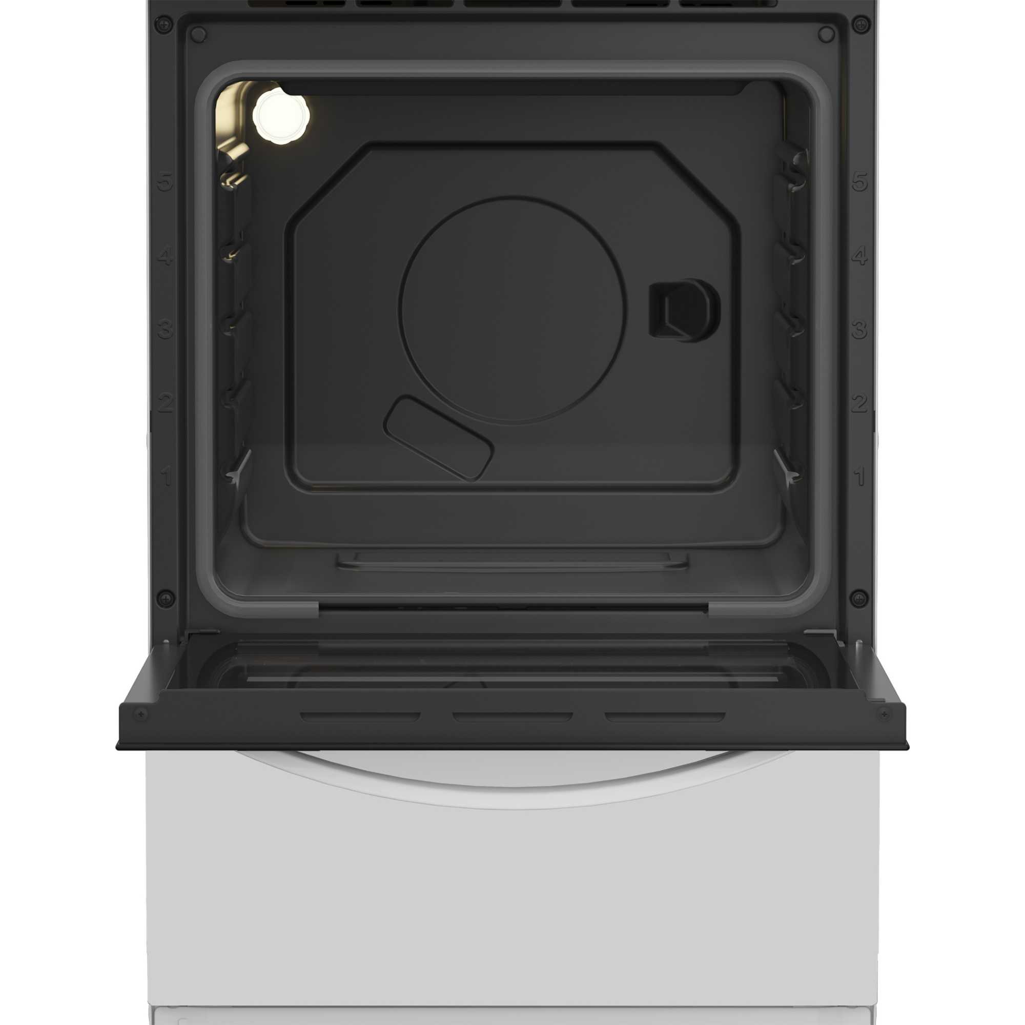 I5E3KMW 50cm Electric Single Oven Cooker with 4 Zone Sealed Plate Hob - White