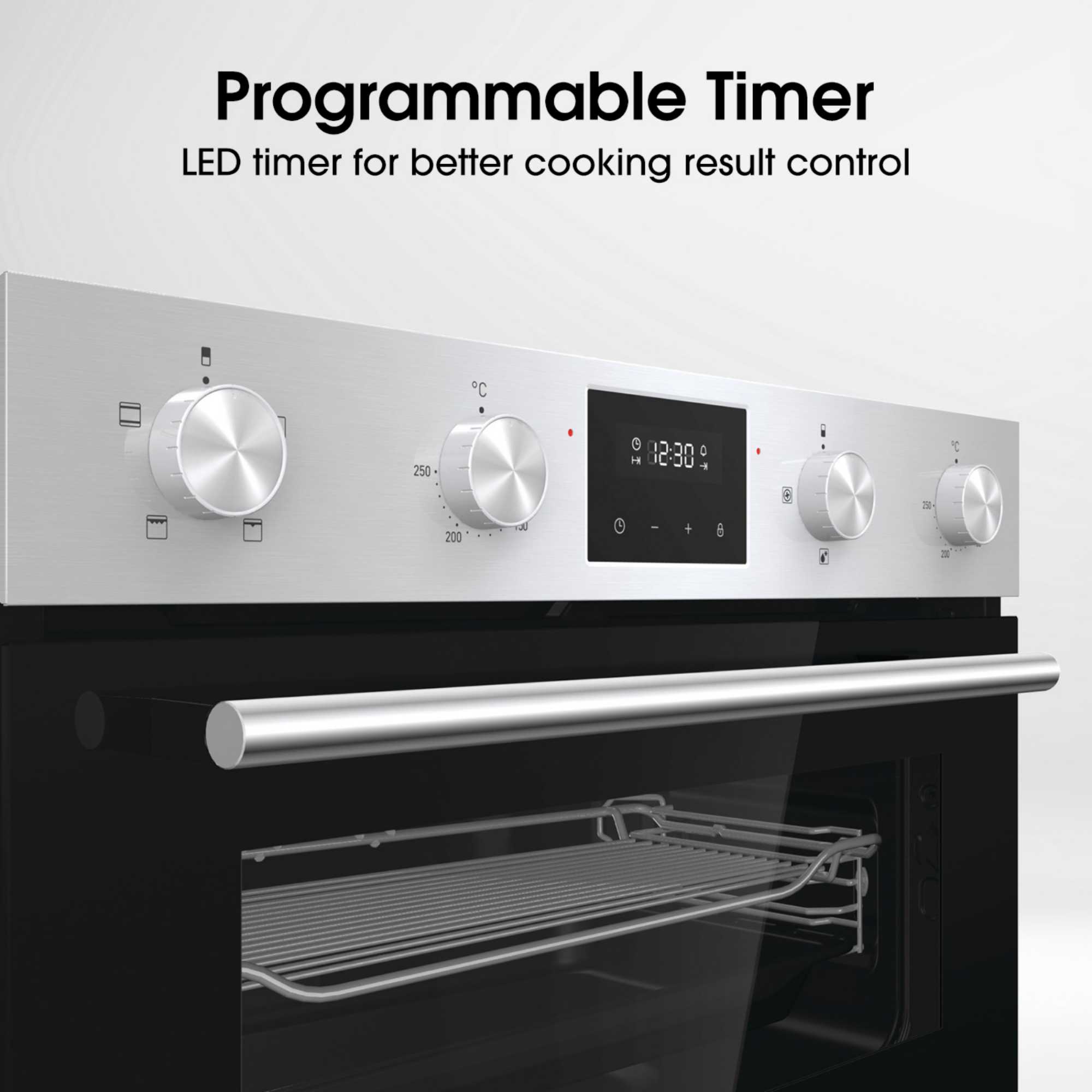 BID95211XUK Built-In Double Oven - Stainless Steel