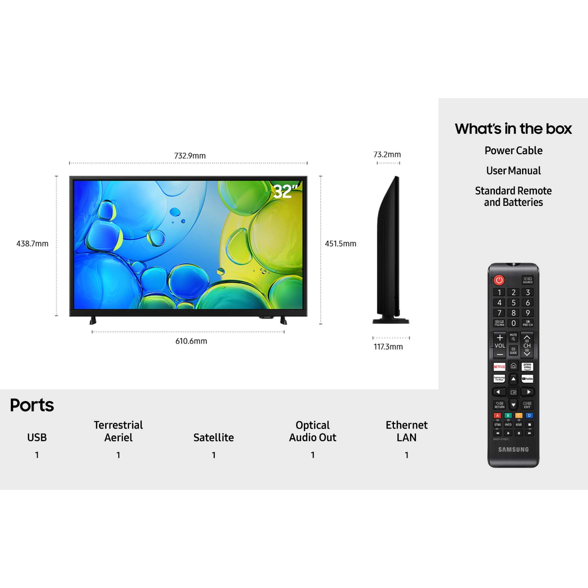 F6000 32" Full HD LED Smart TV - UE32F6000F