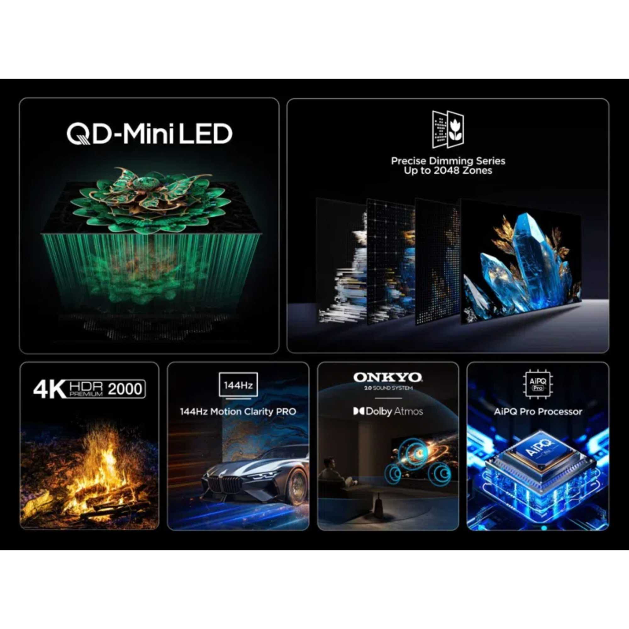 C7K-UK 50" 4K Ultra HD QD-Mini LED Smart Google TV - 50C7KUK