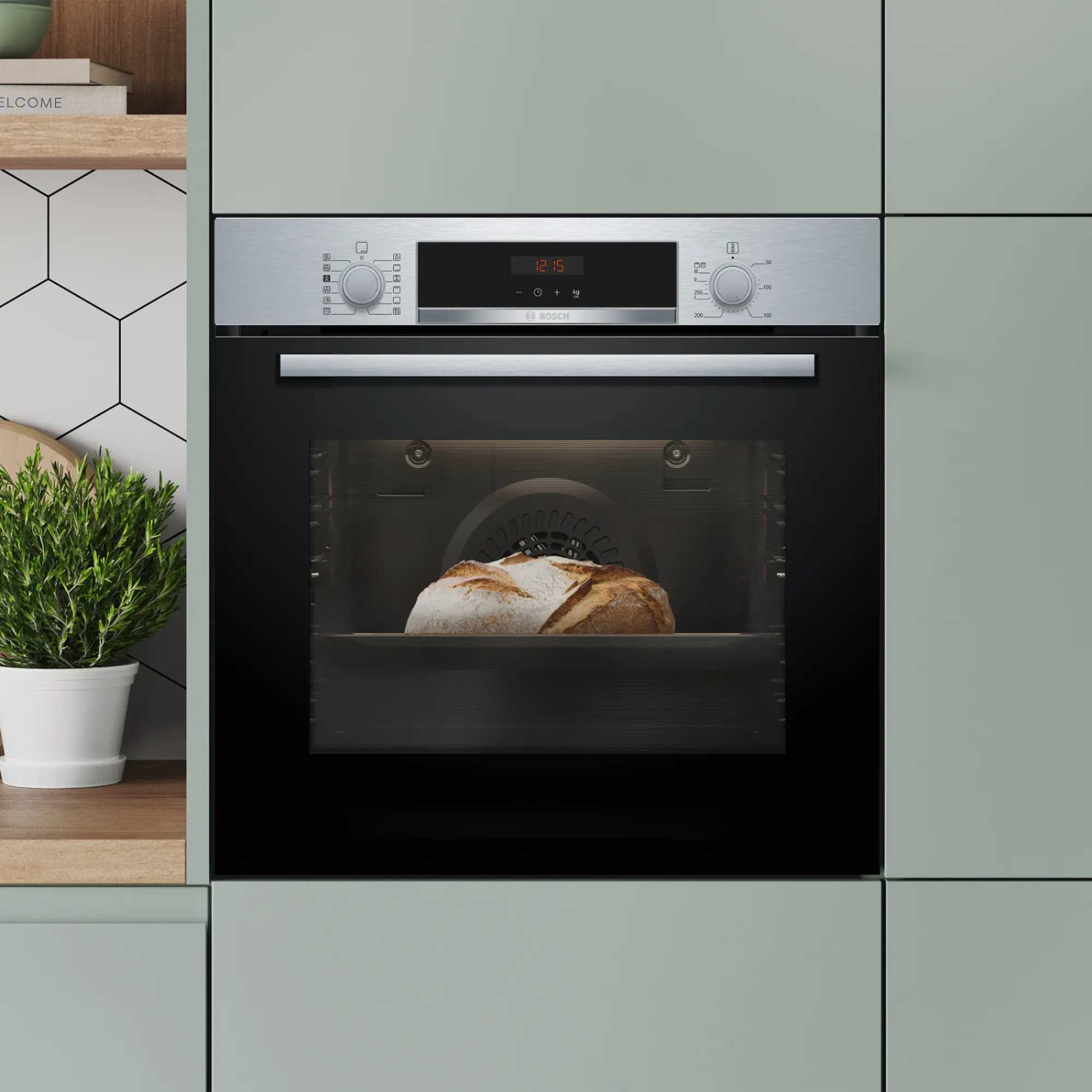Series 4 HQA574BS3B Built-in Single Oven with Steam Function - Stainless Steel