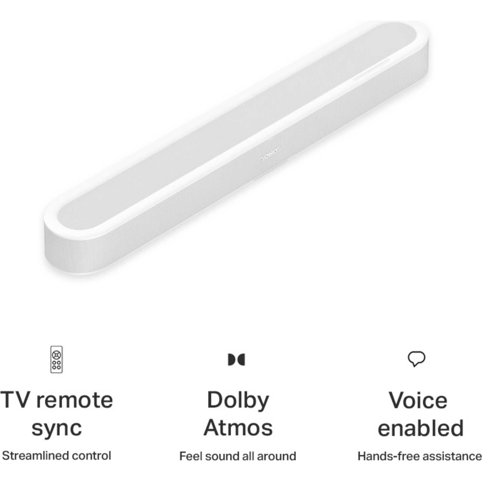Beam Ultra True Dolby Atmos Soundbar - White