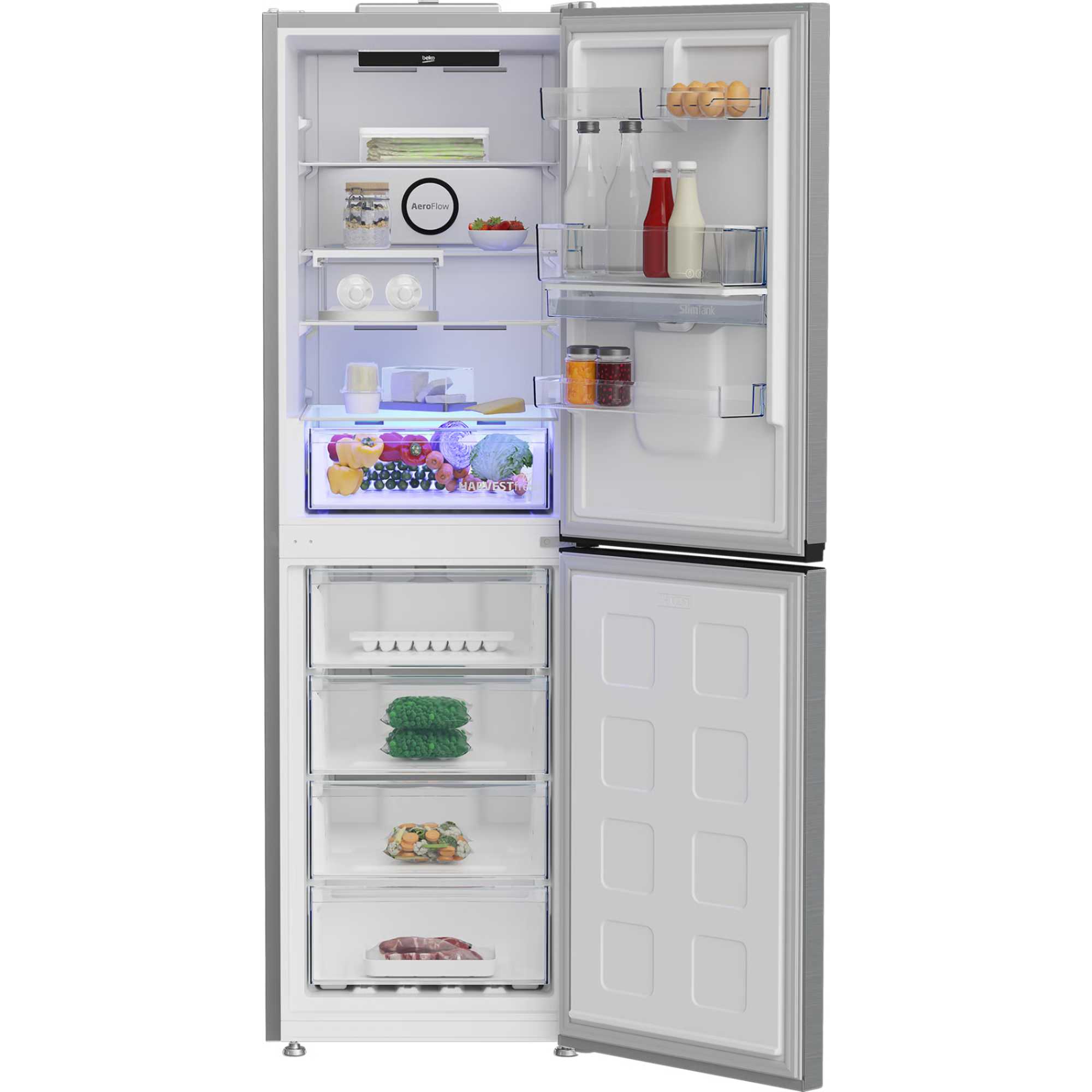 CNG4692DVPS 317l Frost Free Fridge Freezer - Stainless Steel