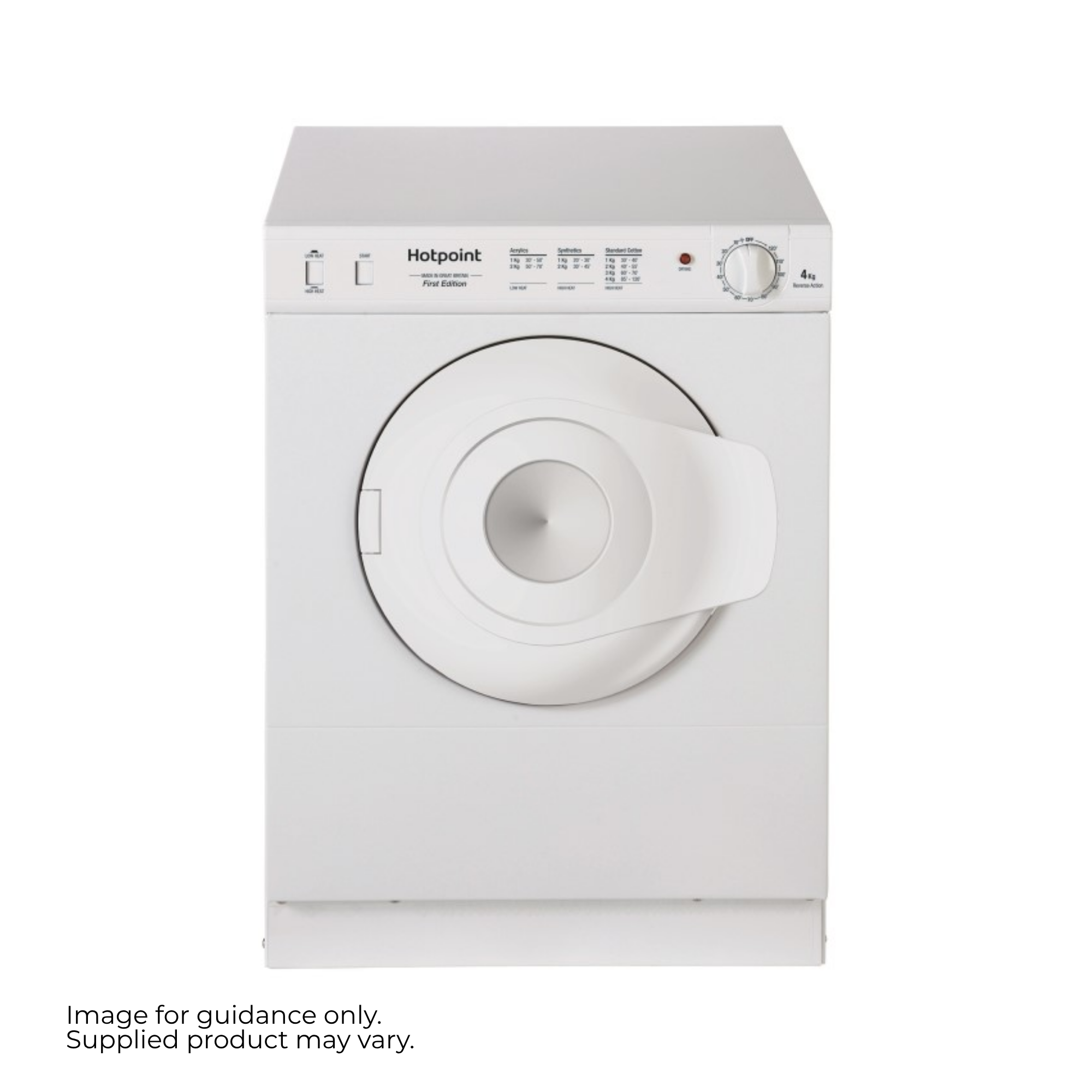 Compact 4Kg Vented Tumble Dryer in White