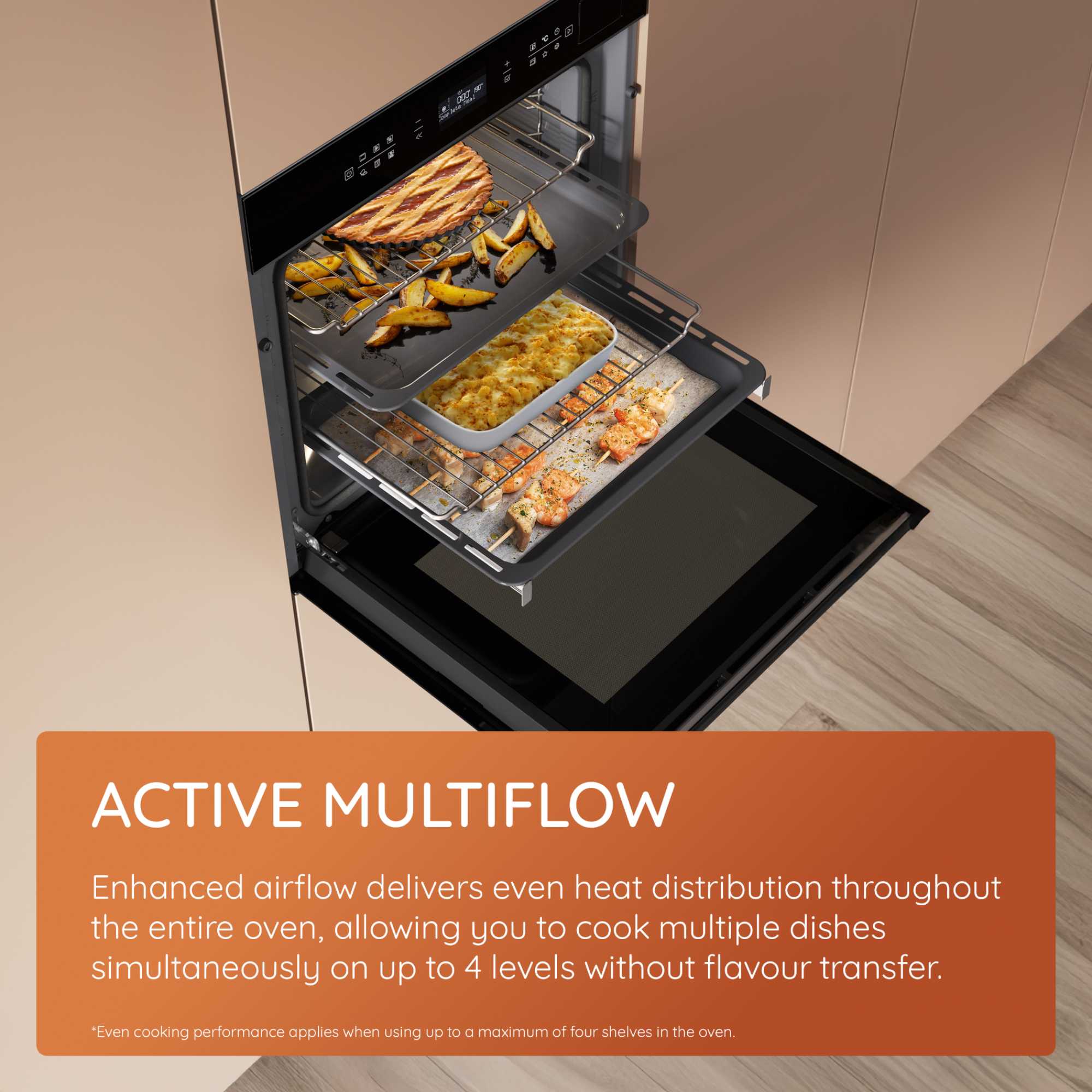 HOI68PT1SBUK Class 6 Electric Single Fan Oven with Air Fry - Black