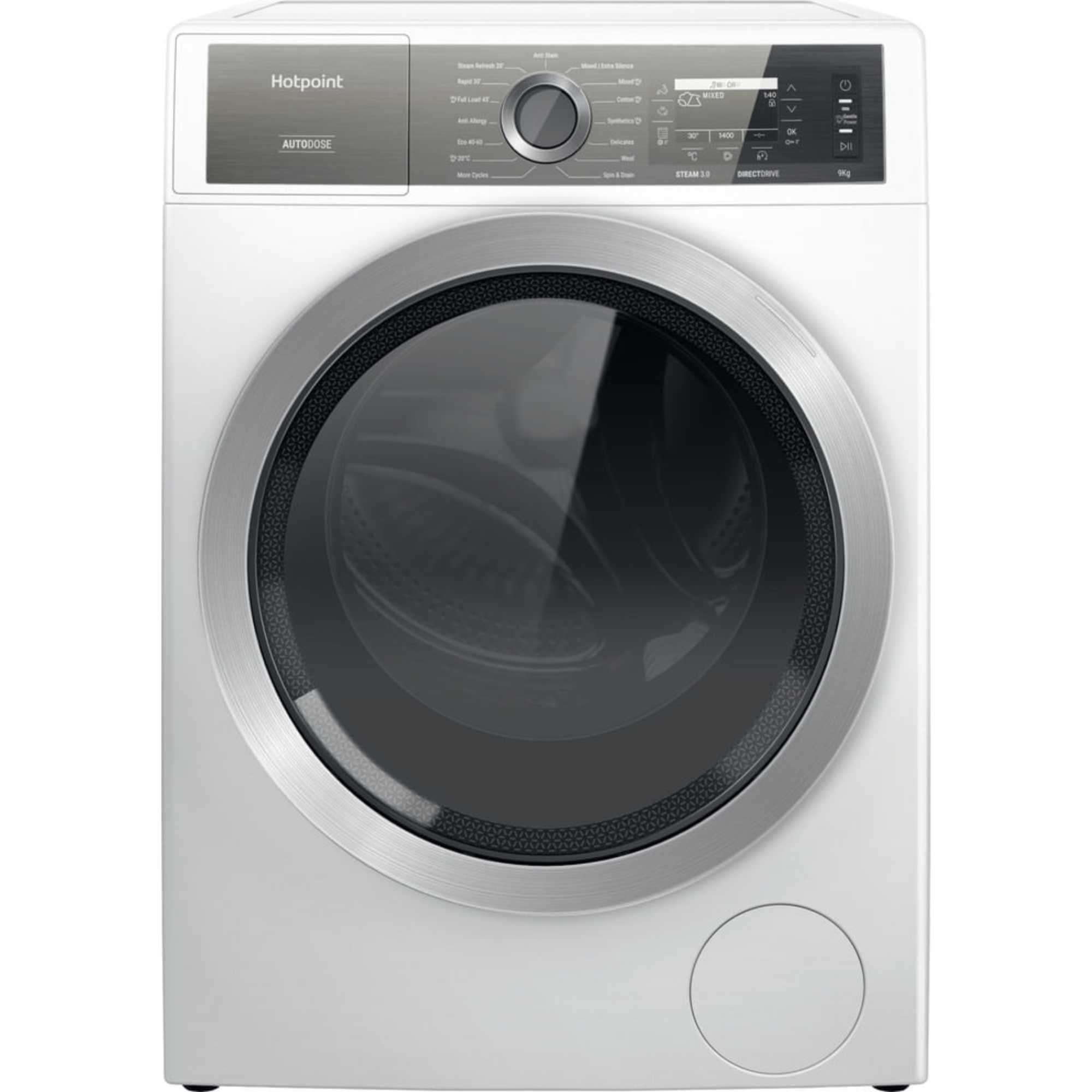 GentlePower 9kg 1400rpm Washing Machine - H8 99AD GPOWER UK