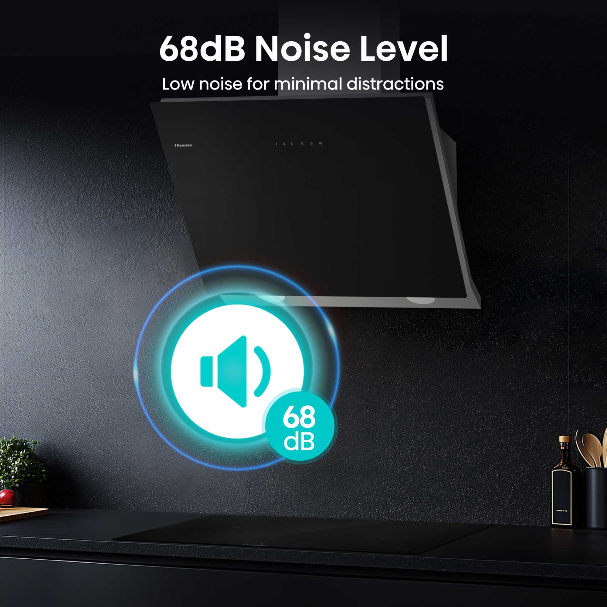 CH6IN14BXBUK 60cm Wall-Mounted Cooker Hood - Black