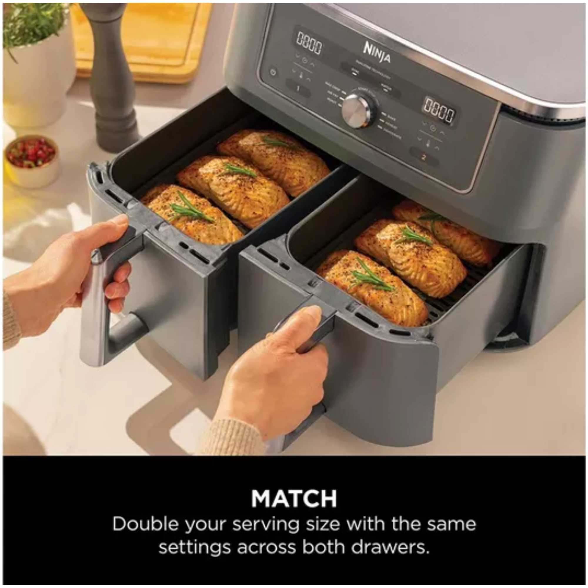 DZ400UK Max 6-in-1 DUal Zone Air Fryer 9.5L - Black