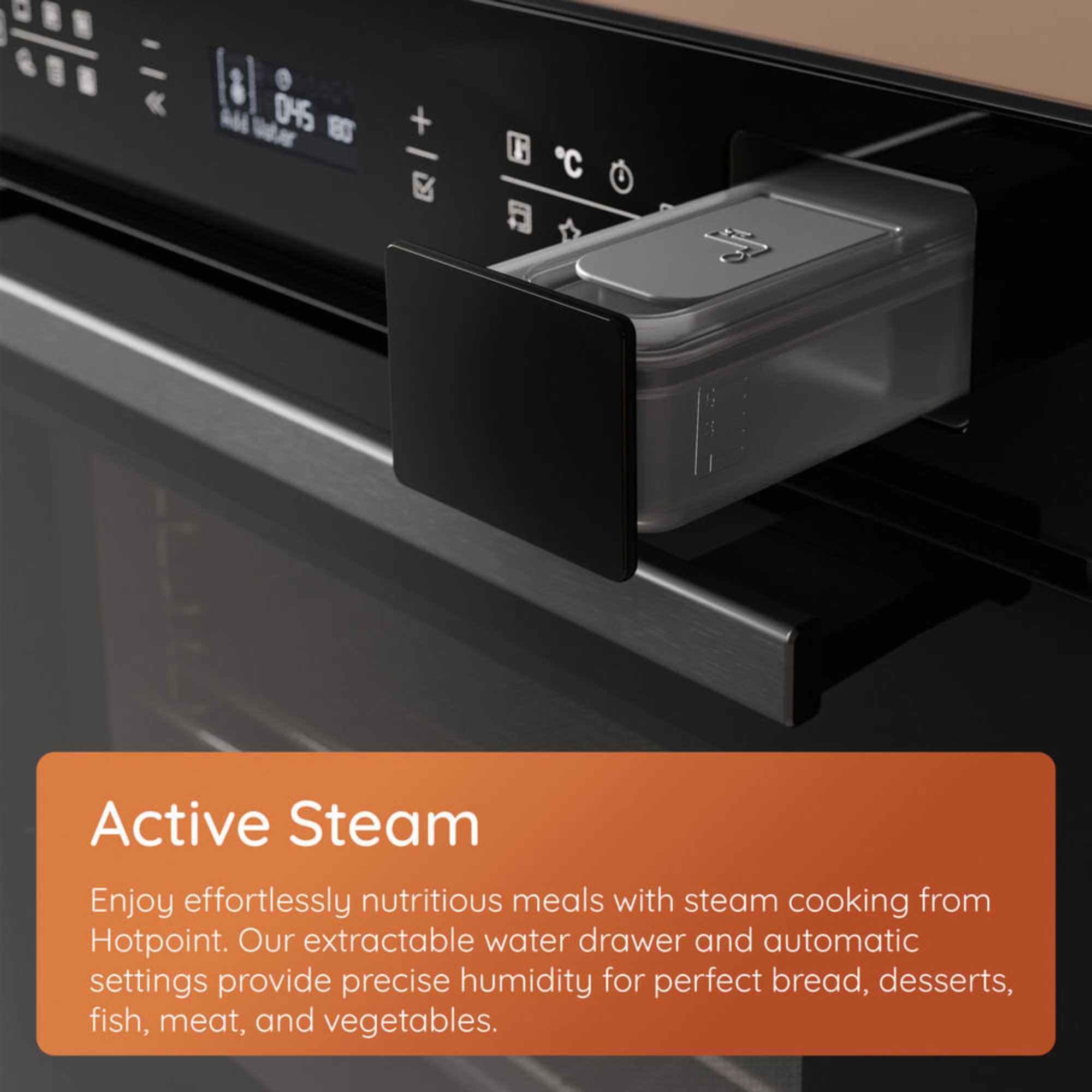 HCS9A9PHTSBA Class 8 Compact Electric 3 in 1 Oven with Microwave and Steam - Black