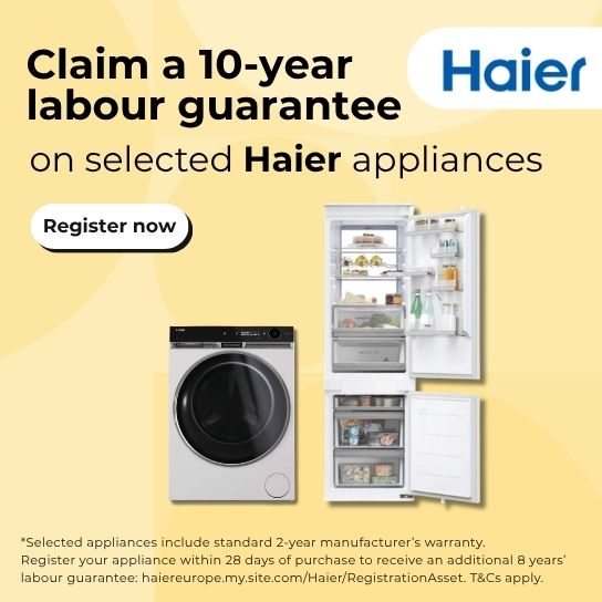 Haier 10 year labour guarantee