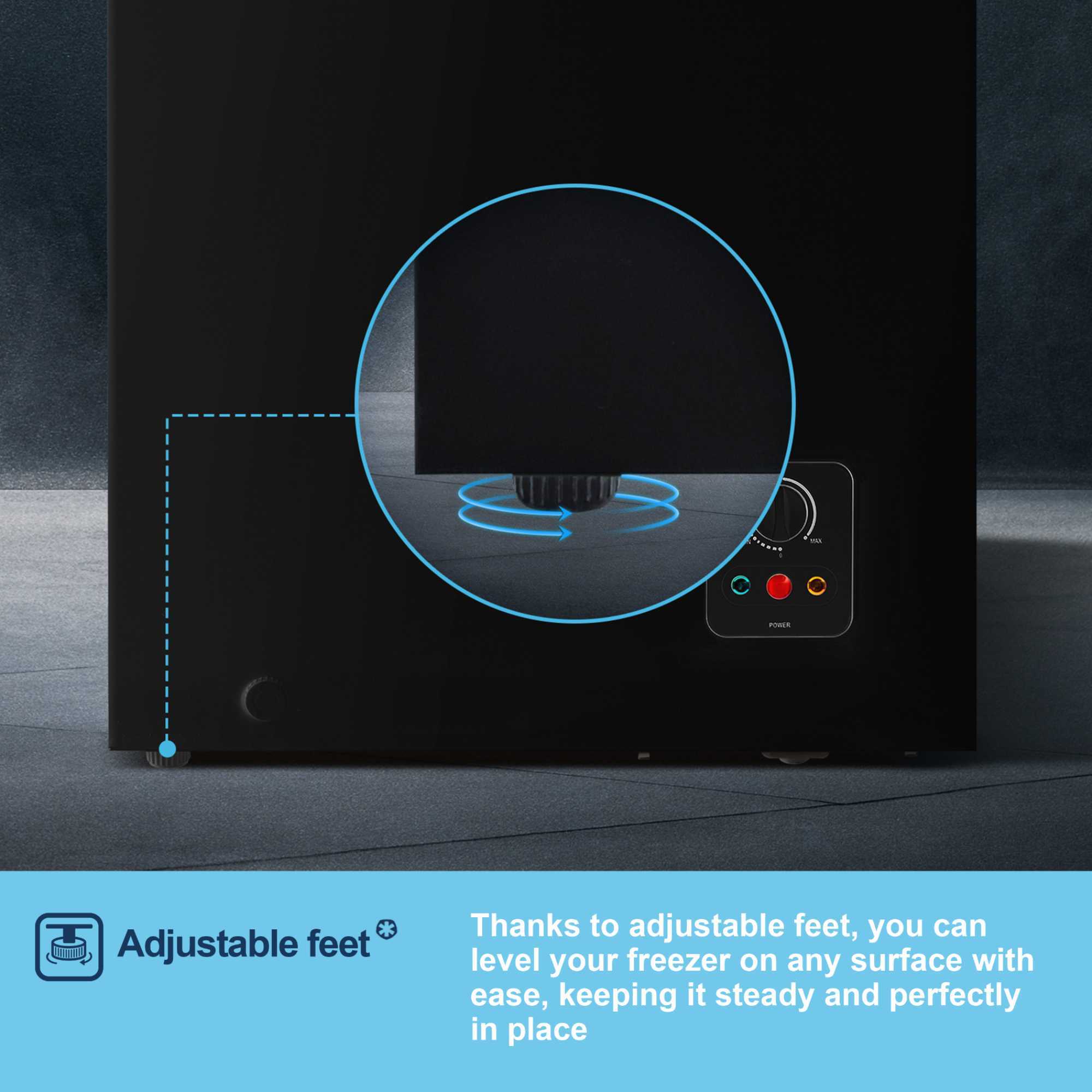 MCF96EB Chest Freezer with Winter Guard Technology