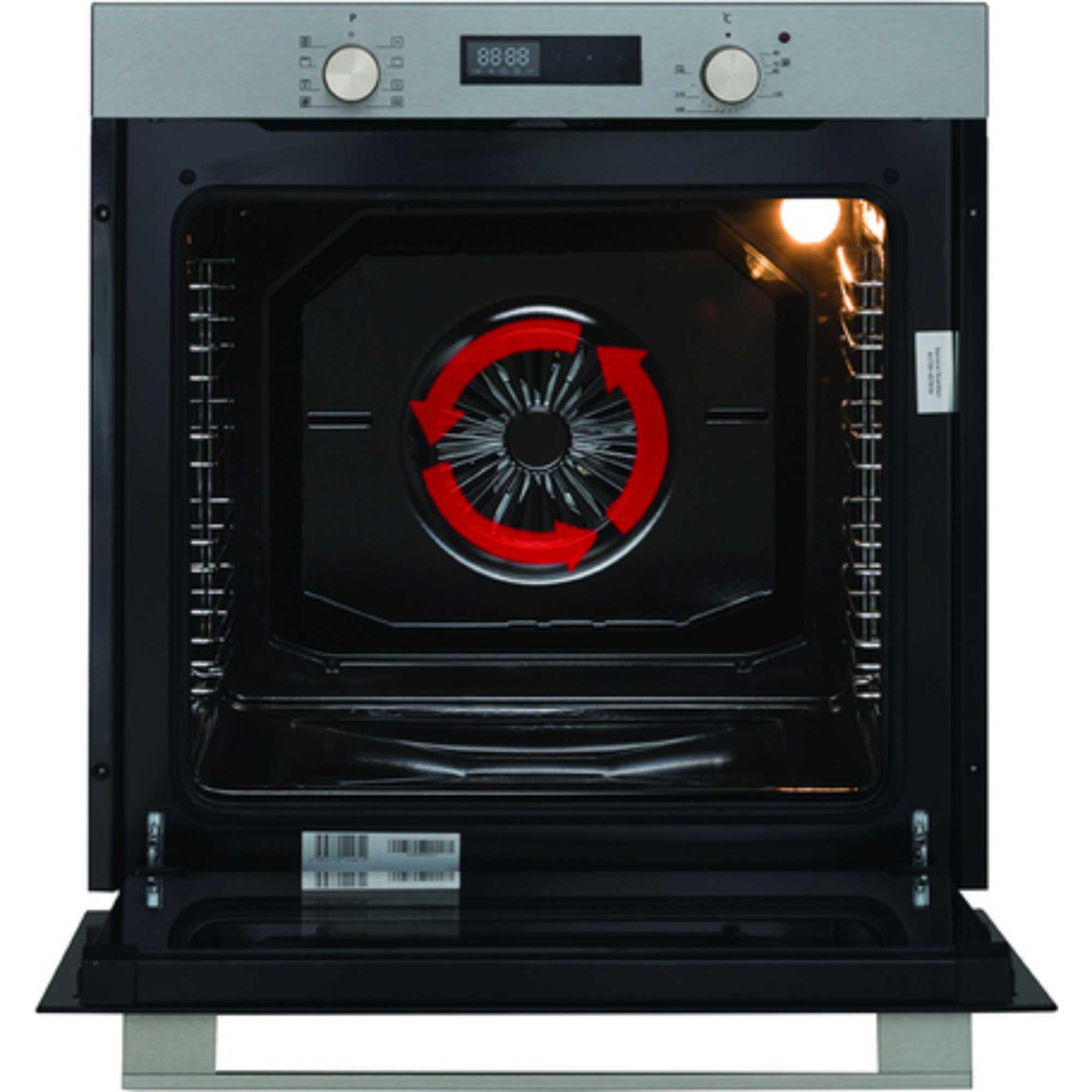 C80BISMFX 60cm 80l Multifunction Built-In Oven - Stainless Steel