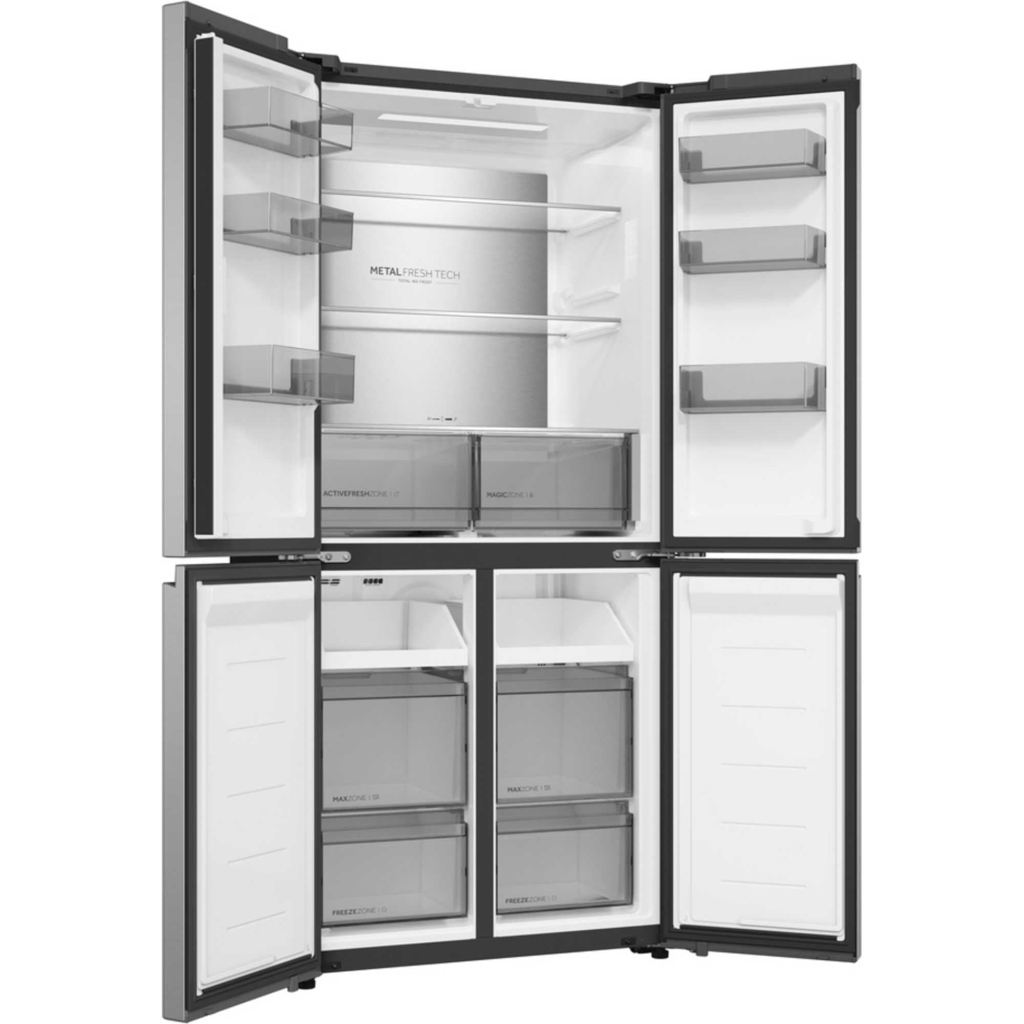 American Style Fridge Freezer 60/40 NoFrost - Silver - HCR58S18DNMM