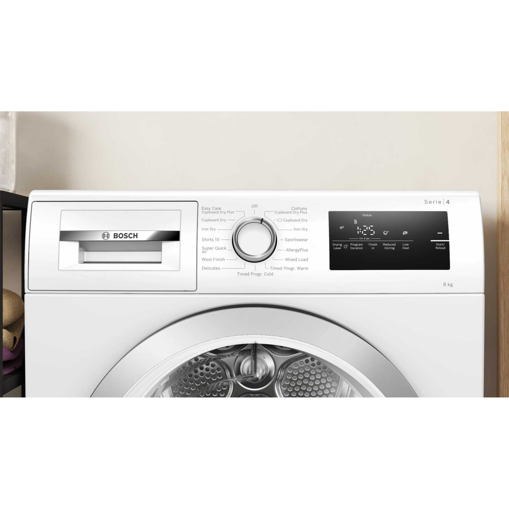 WTN83203GB Series 4 8kg Condenser Tumble Dryer - White