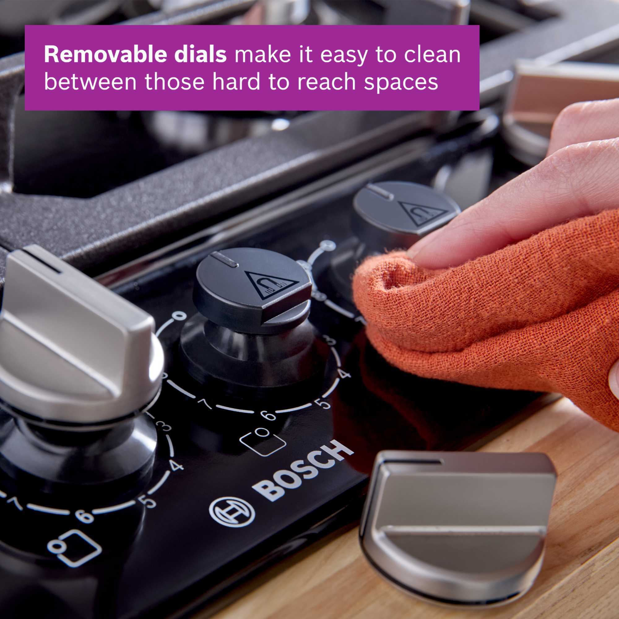 PCP6A6I90 Series 6 4 Burner 60cm Gas Hob - Black