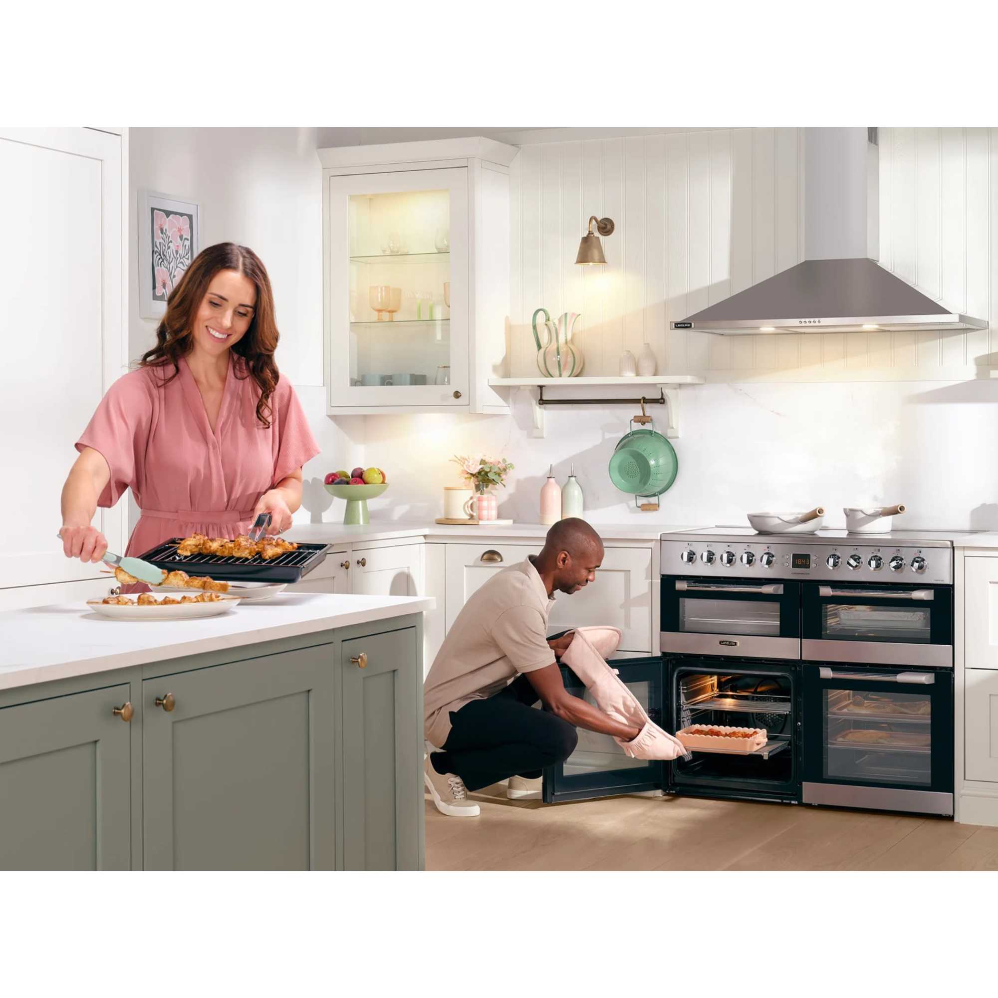 CS100C510X Cuisinemaster 100cm 5 Zone Ceramic Hob Electric Range Cooker - Stainless Steel