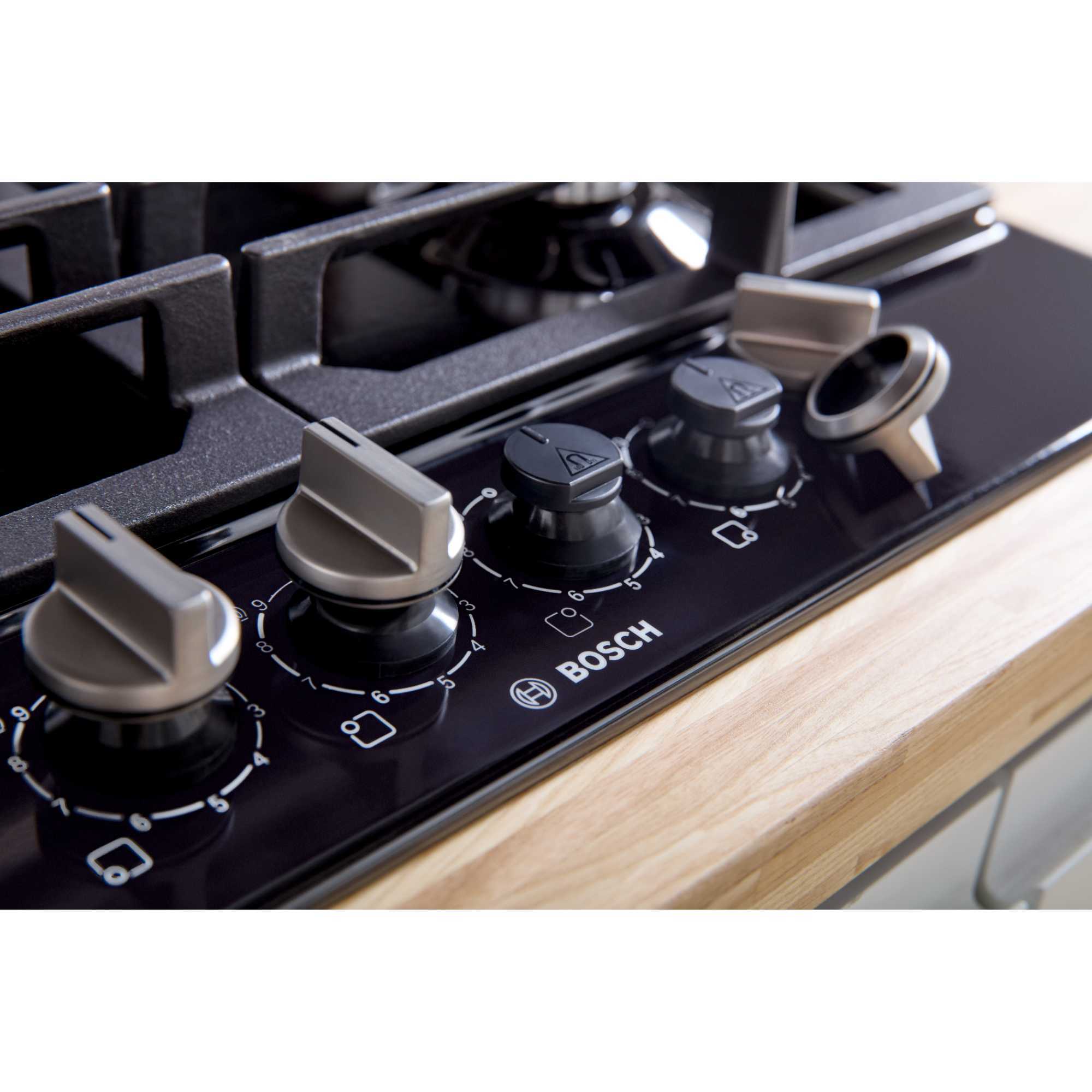 PCP6A6I90 Series 6 4 Burner 60cm Gas Hob - Black