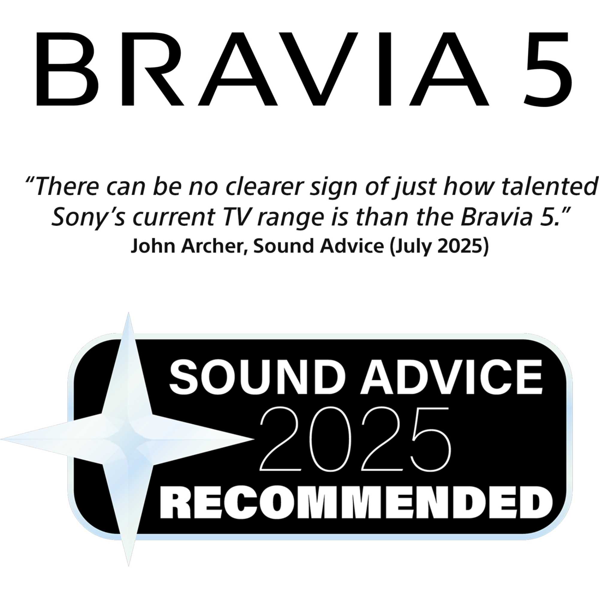 BRAVIA 5 85" 4K XR Mini LED Smart Google TV - K85XR55BP