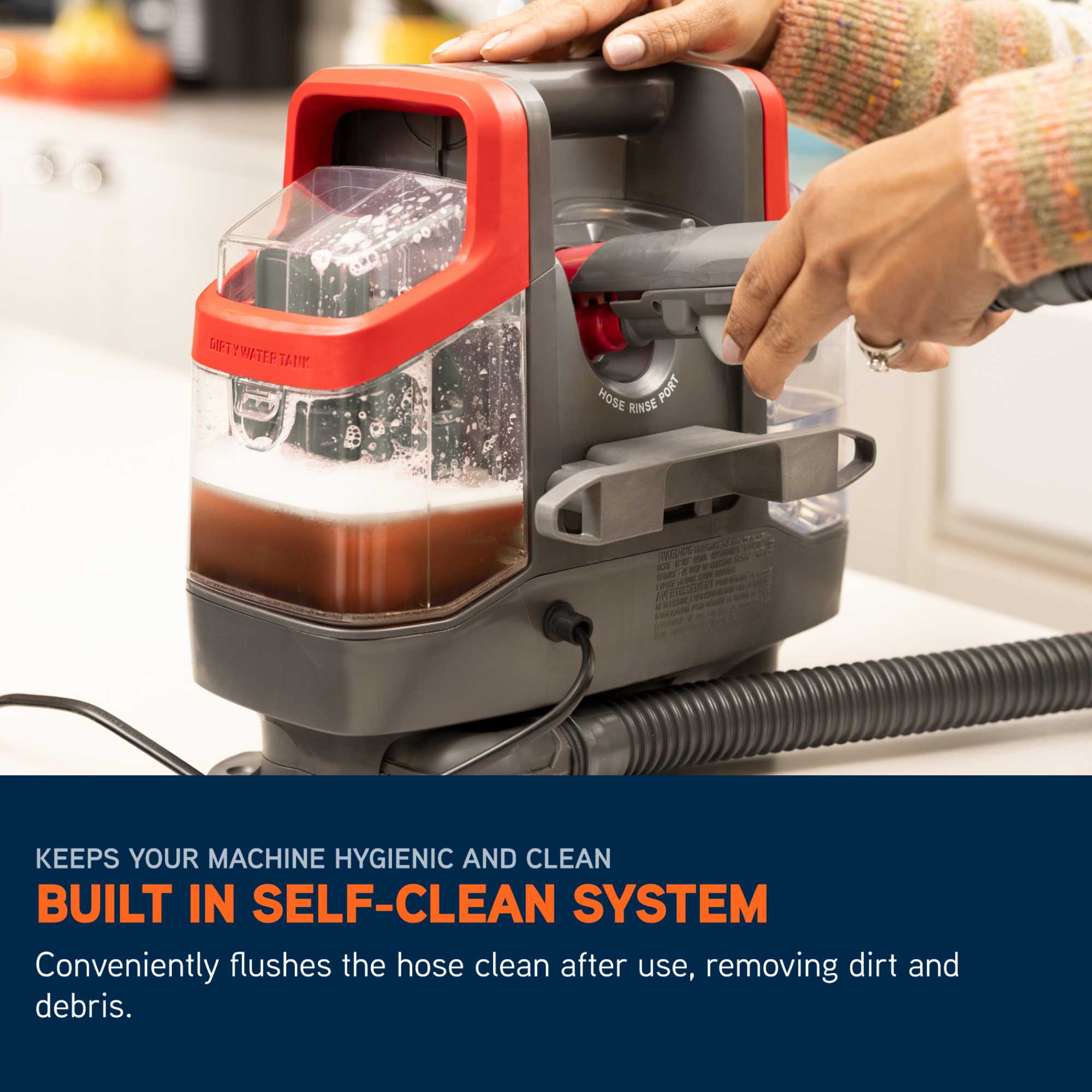 CDSW-MCXS Spotwash Mini Spot Cleaner Handheld - Grey/Red
