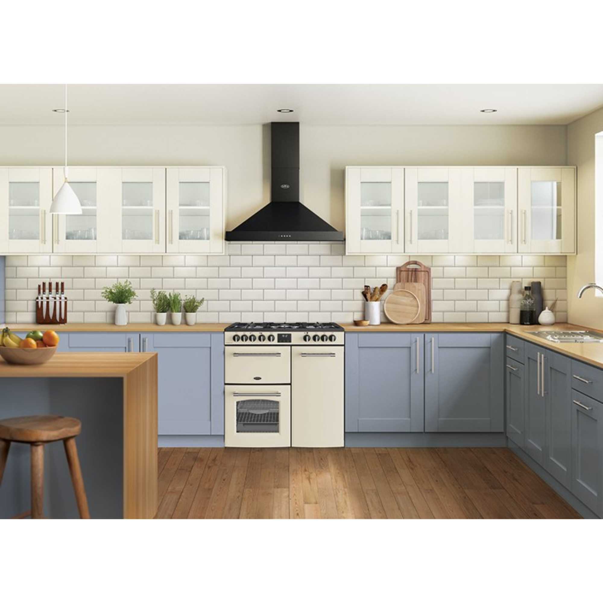 RCAFHOUSE90DFCRM Farmhouse 90DF Range Dual Fuel Cooker - Cream