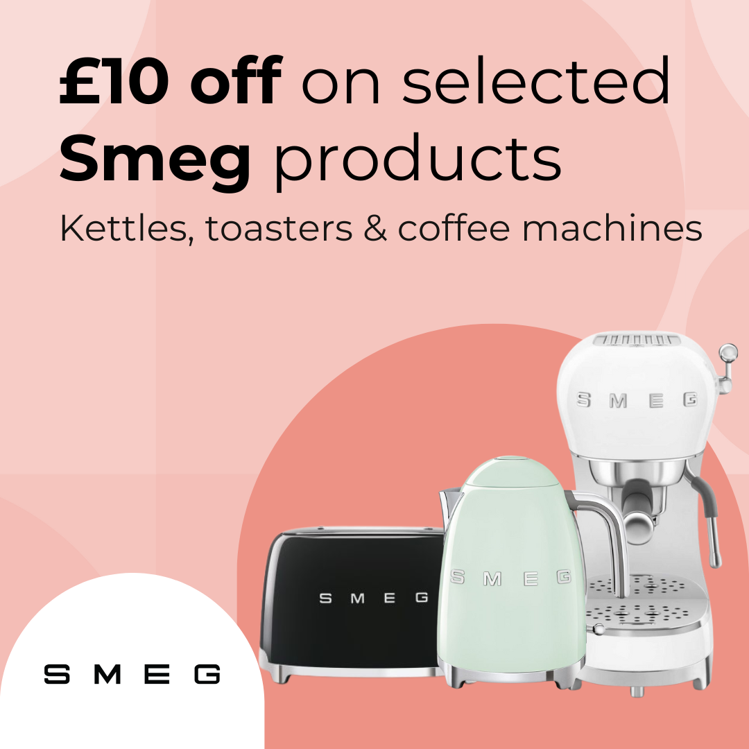 £10 off on selected Smeg products. 