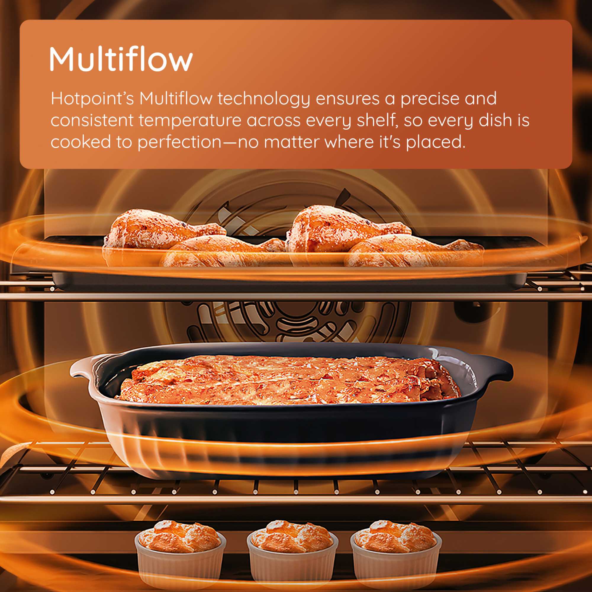 HDE6IDC2B1 Double Oven Electric Cooker with 4 Zone Induction Hob - Black