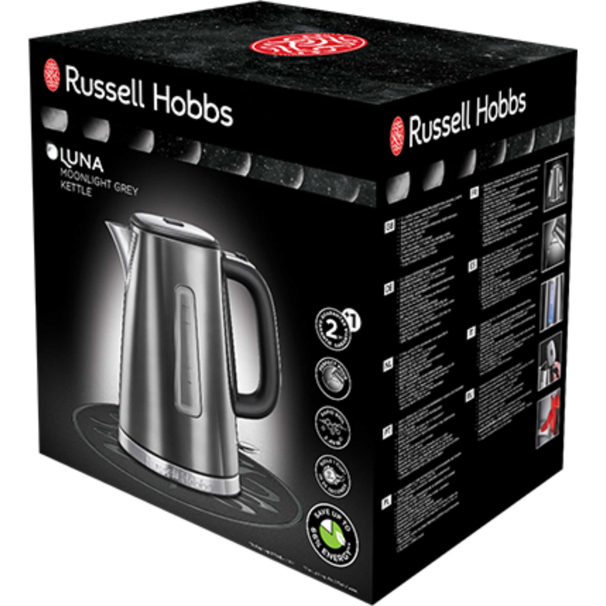 23211 Luna Quiet Boil Cordless Kettle - Grey