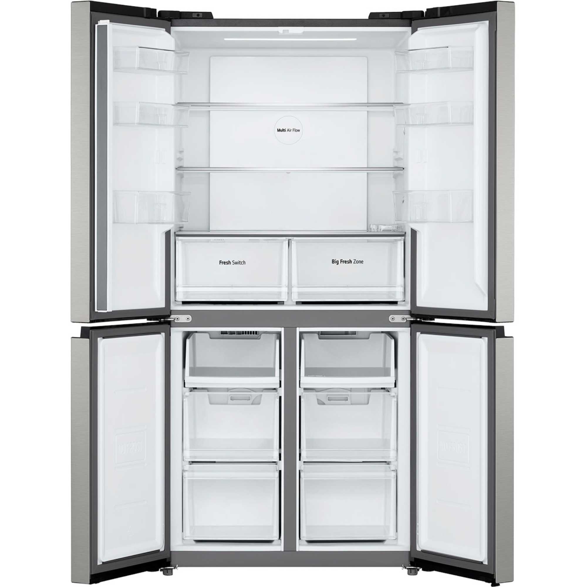 GMM41MSBEM 474L American Fridge Freezer Total No Frost - Silver