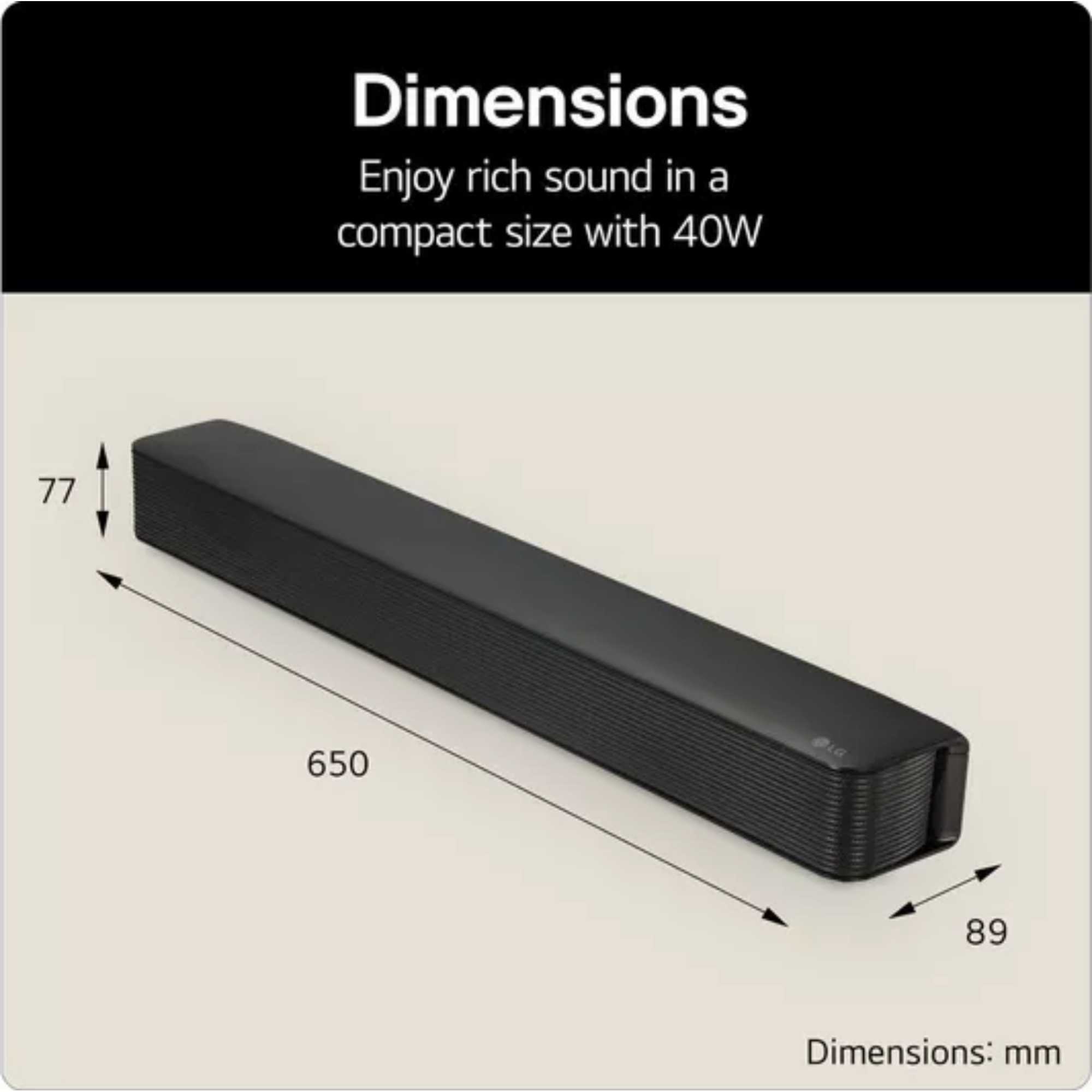 SQM1 2.0 Compact Sound Bar