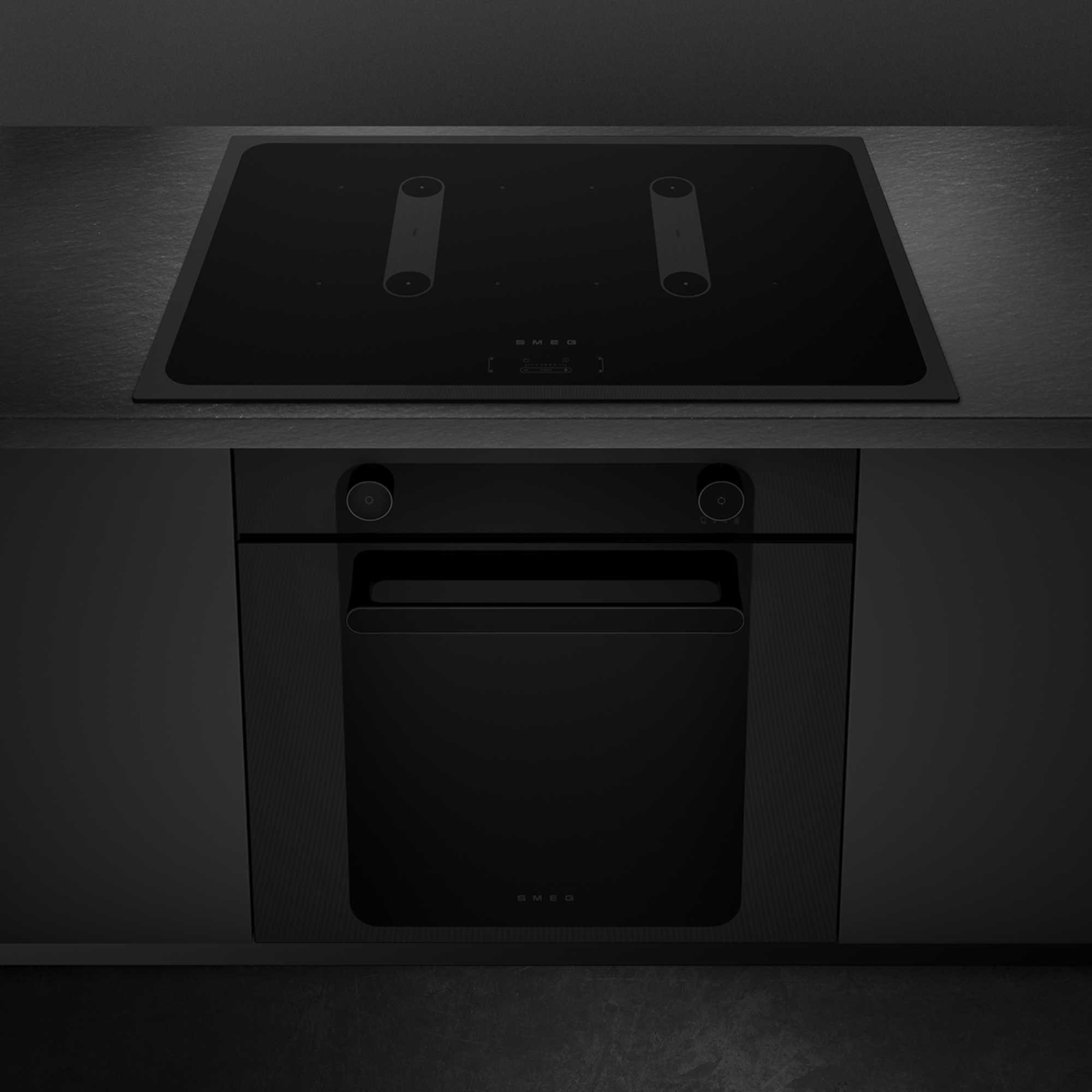 SI2B22741D 75cm Built-In 4 Zone Induction Hob - Black