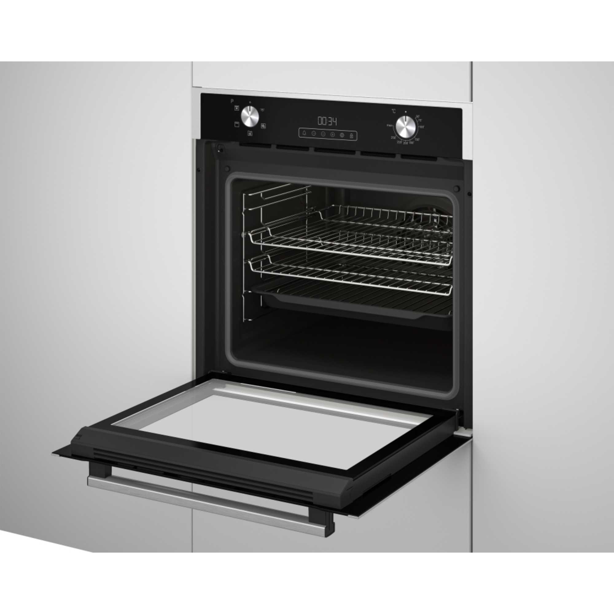 ROEN7201X 60cm Built-In 72L Single Fan Oven with AeroChef