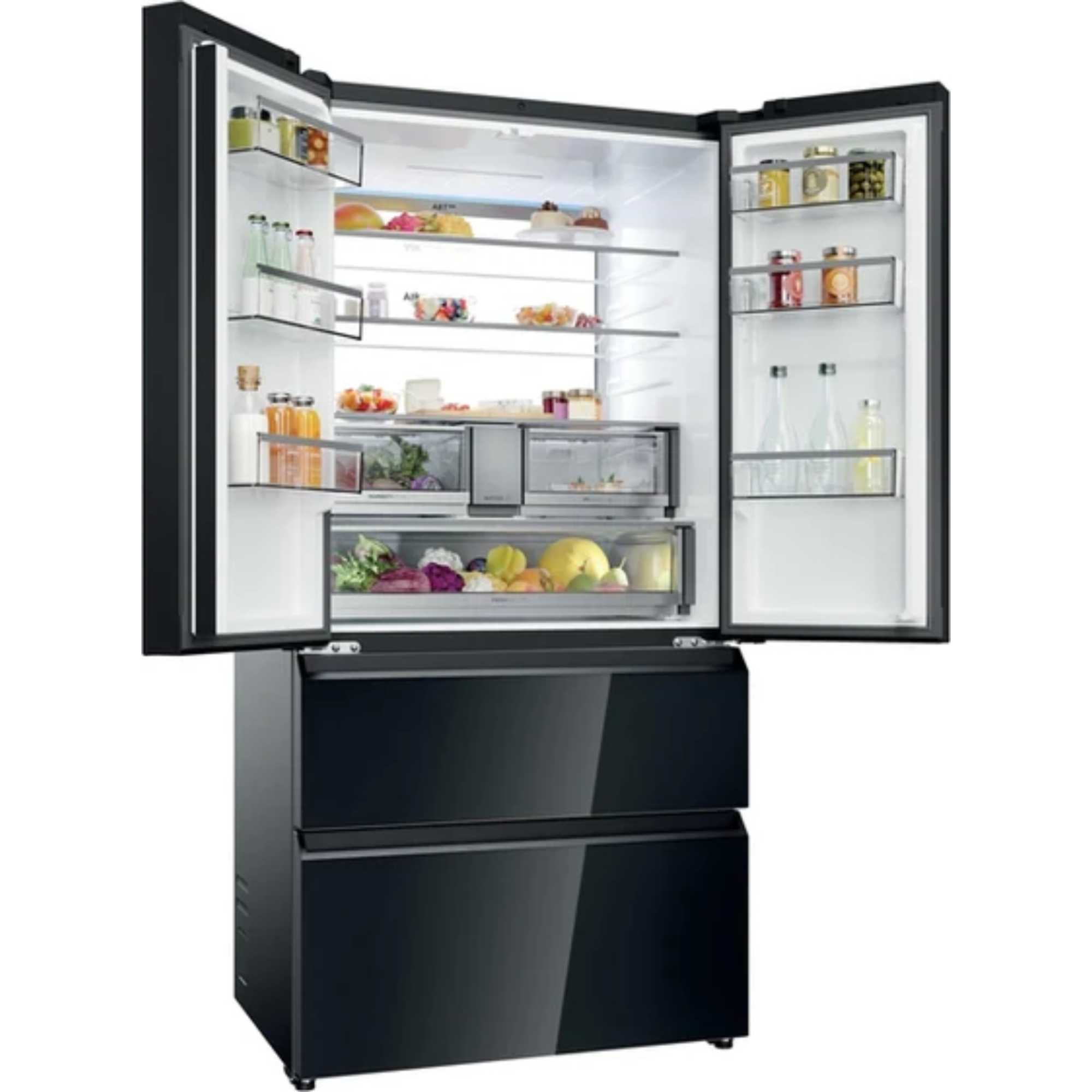 FD 90 Series 7 American Style Fridge Freezer 60/40 No Frost - Glass Inox Look - HFR79F19DFGB