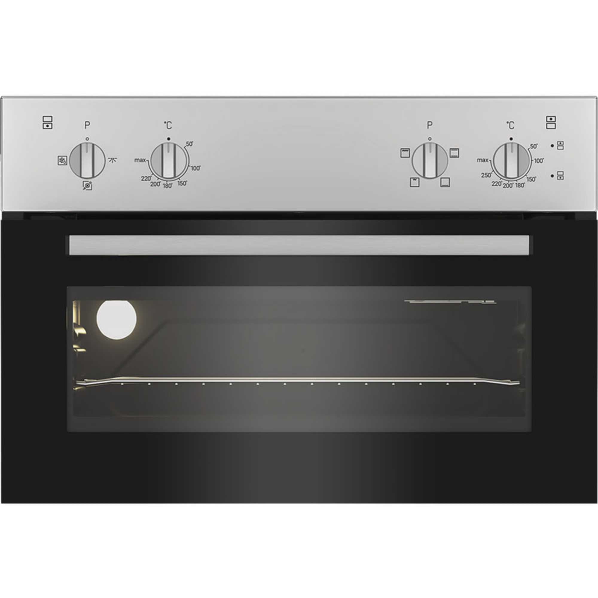DII 10N S Built-In Electric Fan Double Oven - Silver