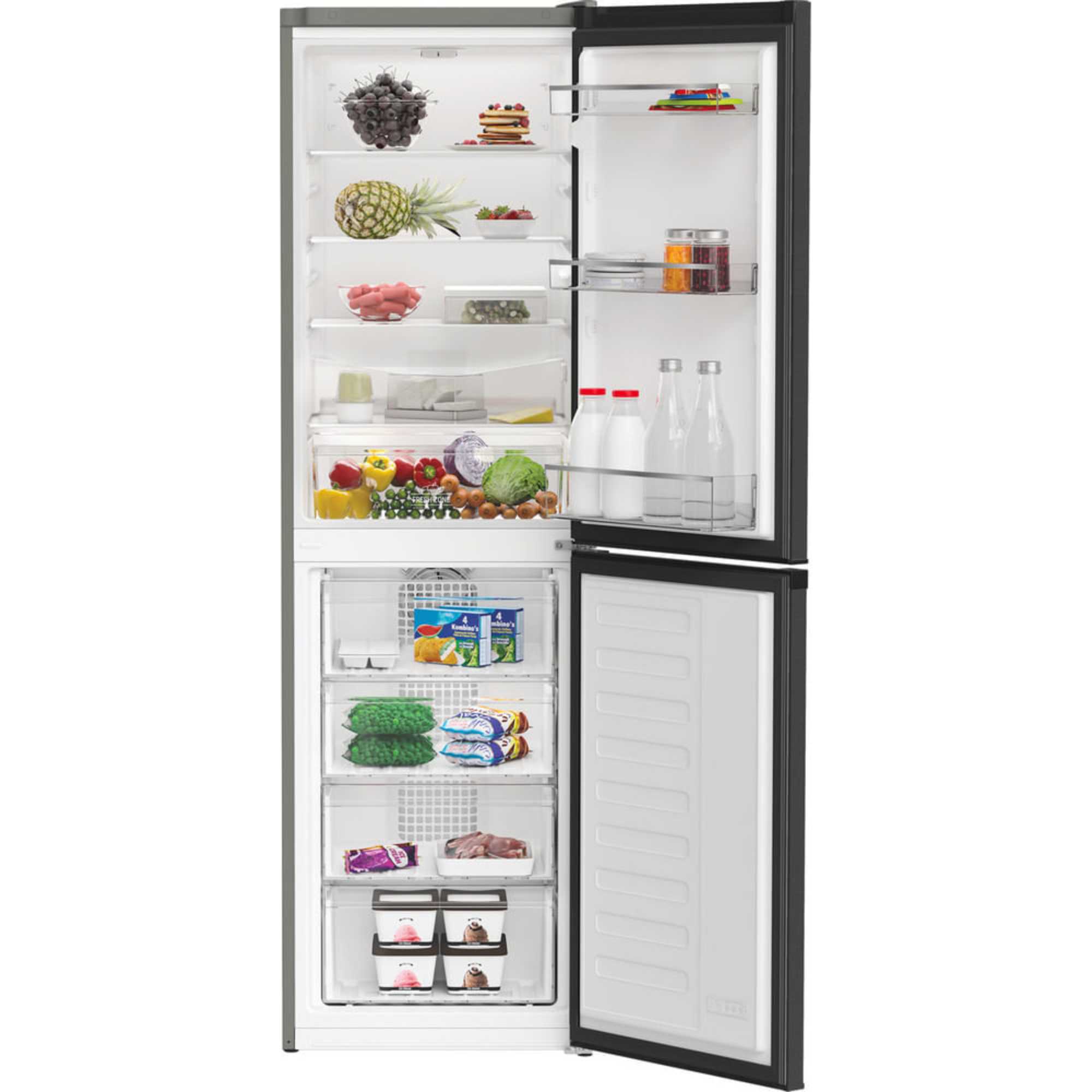 HPKH 1261 XBR4UK 270l 50/50 No Frost Fridge Freezer - Dark Grey