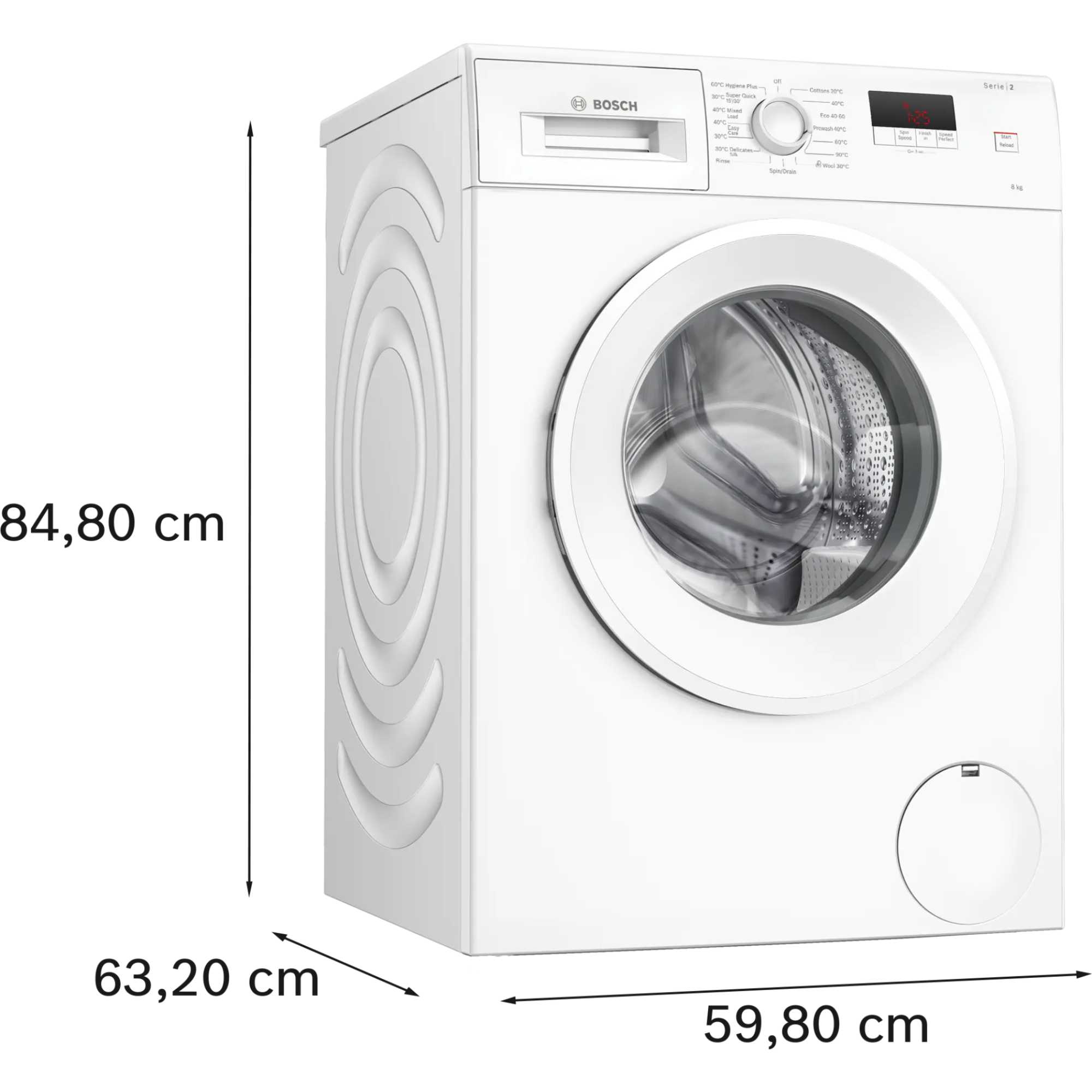 Series 2 8kg 1400rpm Washing Machine - WGE03408GB