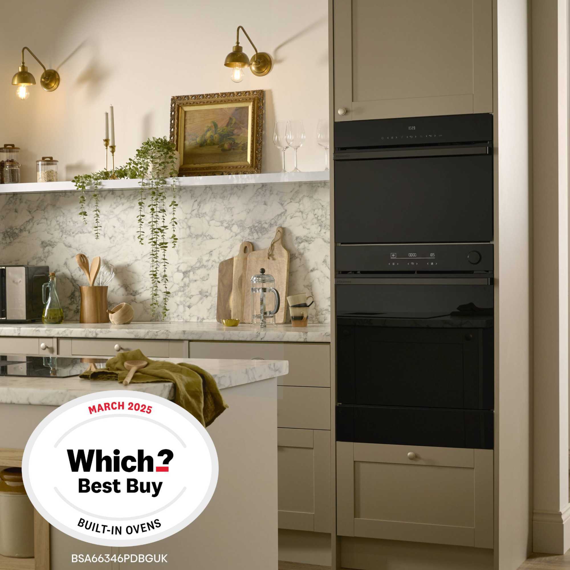 BSA66346PDBGUK Hi6 BlackLine Built-In Single Oven - Black