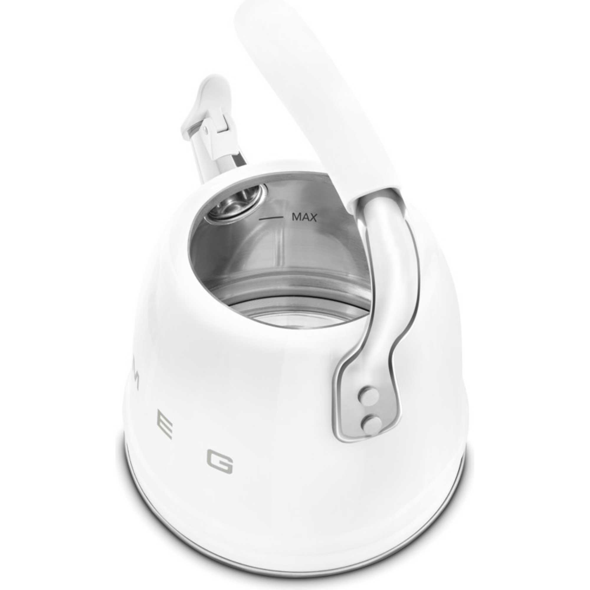 WKF01WH 2.3L 50s Style Whistling Kettle - White