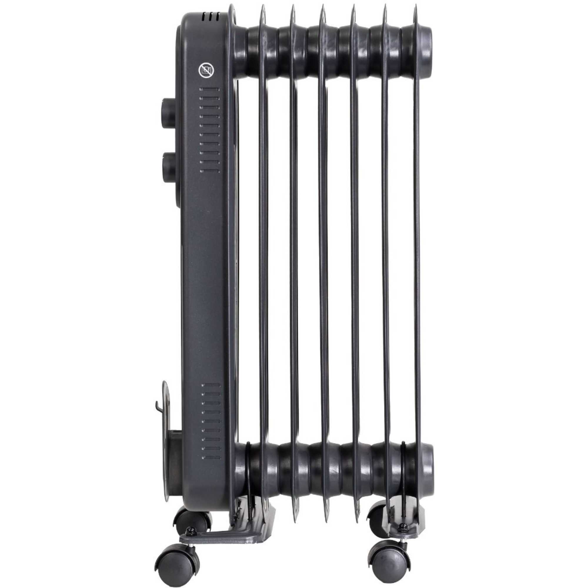 RHOFR7004A Portable Oil Filled Radiator 1.5KW 7 Fin - Anthracite