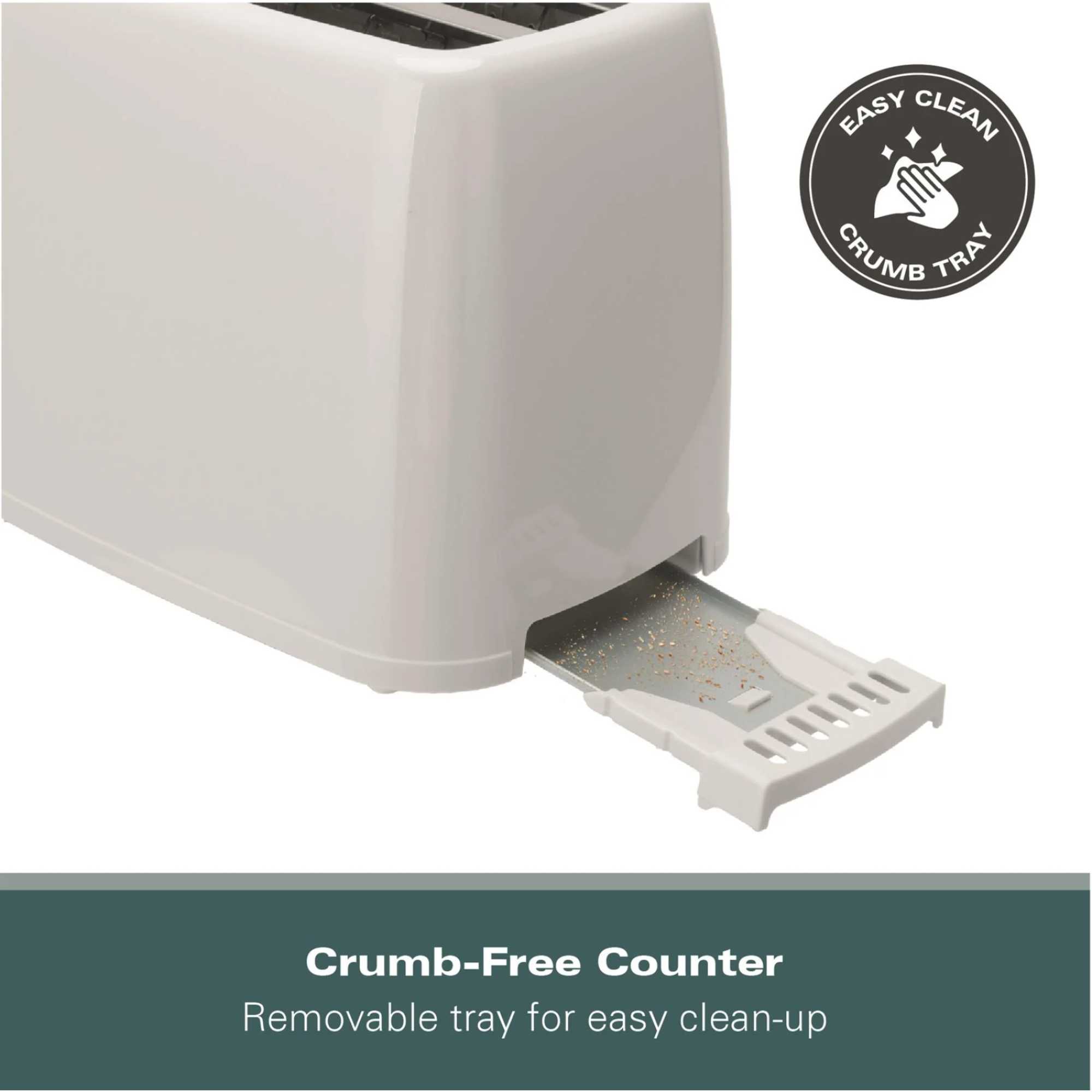 HB1116W Essential 2 Slice Toaster - White