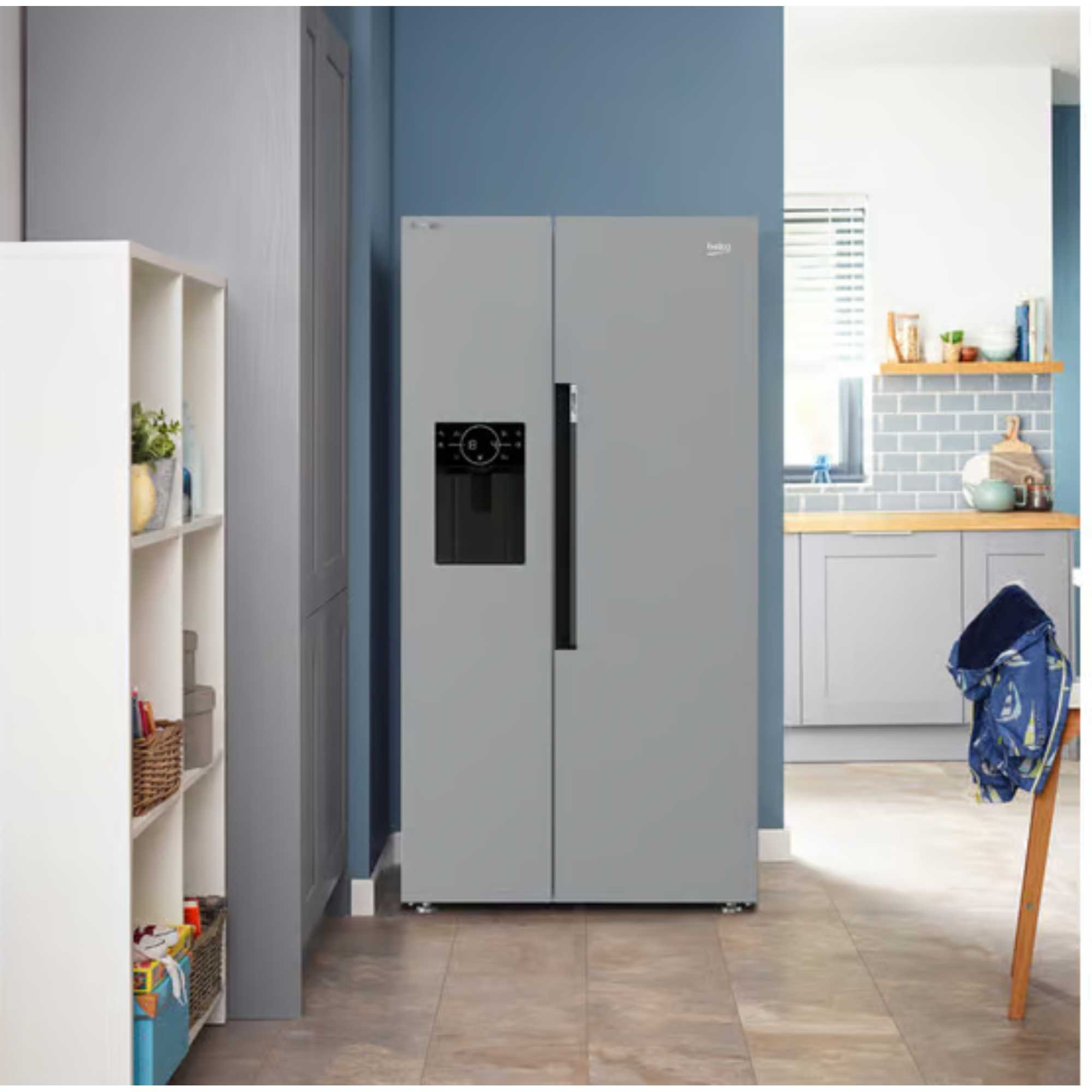ASP352VPX American Style 571l NeoFrost Fridge Freezer - Brushed Steel