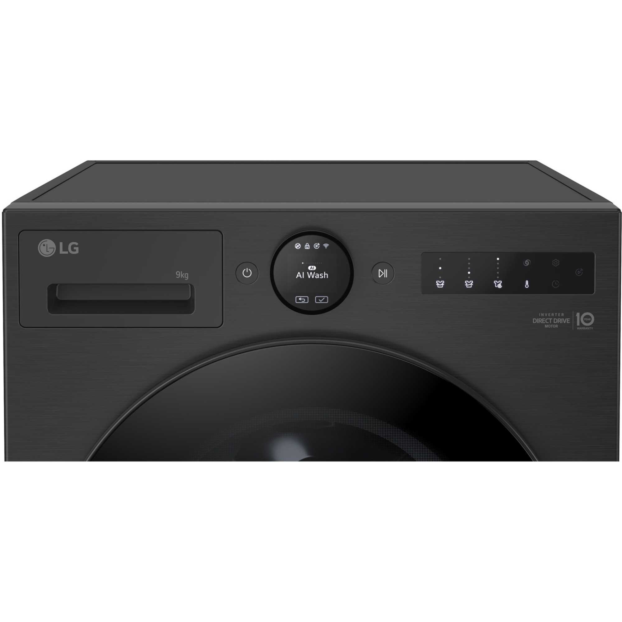 F4X7009TBB VX70 Series AI Direct Drive 9kg Smart Washing Machine - Matte Black