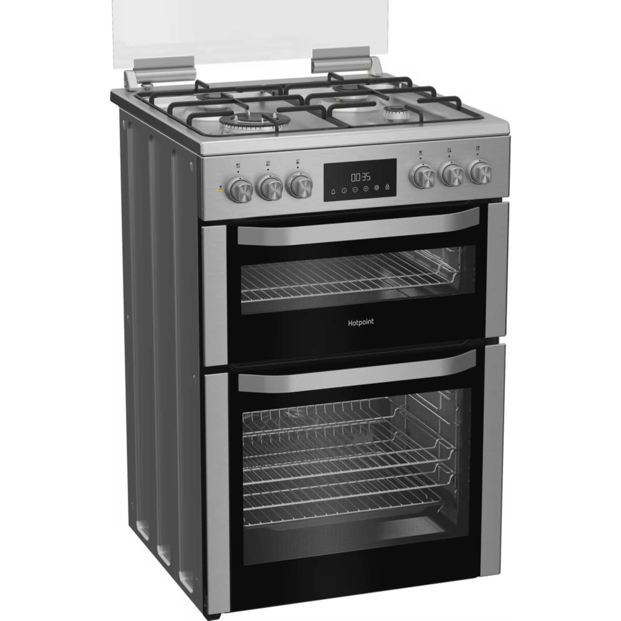 HDD6GDC2WX Dual Fuel Double Oven Cooker - Inox