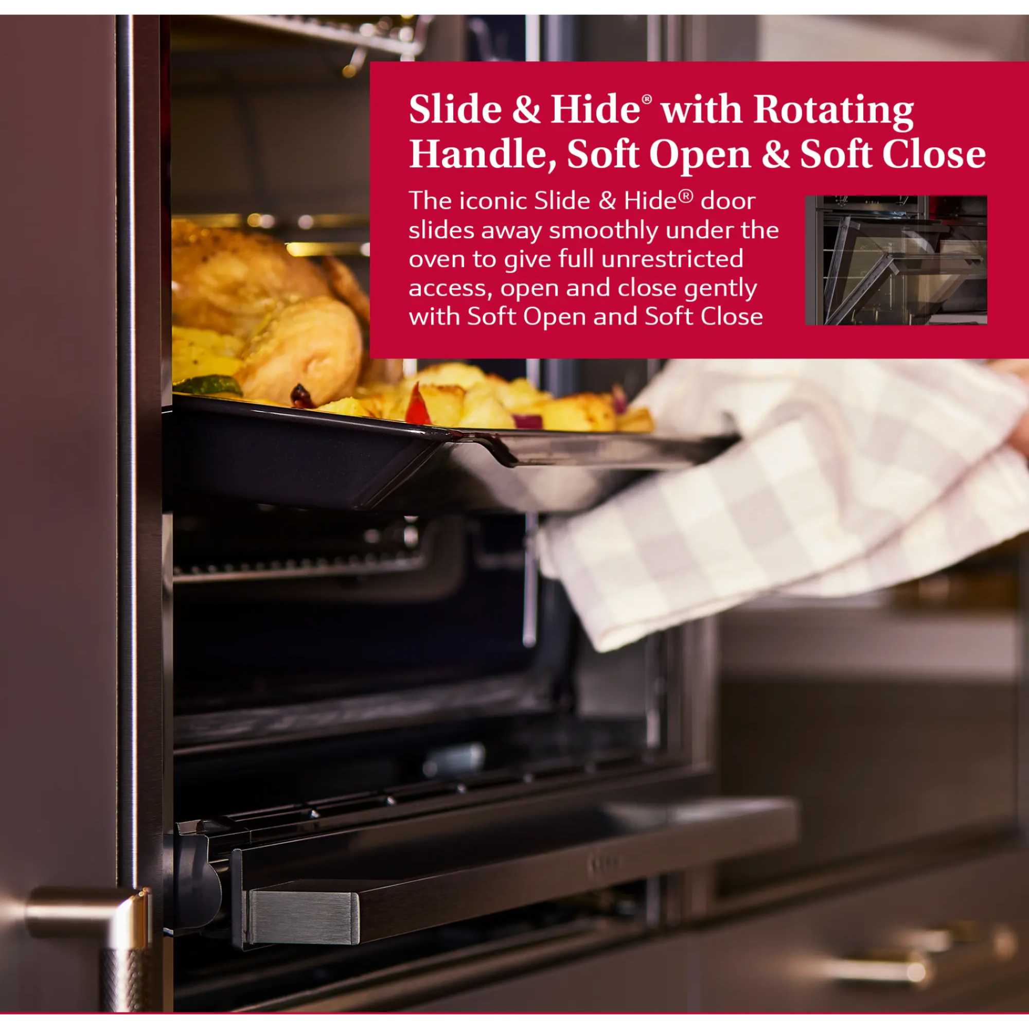 N 90 B64FS31G0B Slide&Hide Built-In Smart Single Oven with Steam Function - Graphite Grey