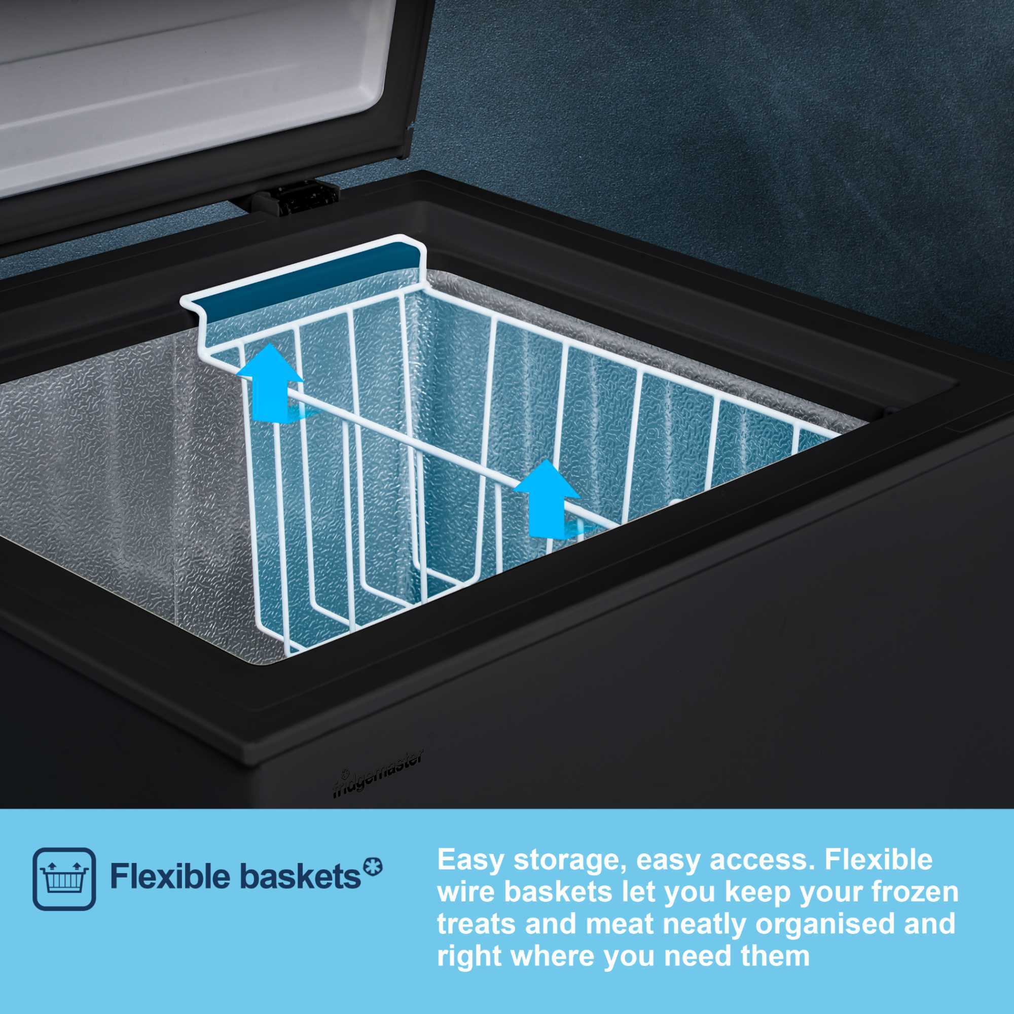 MCF96EB Chest Freezer with Winter Guard Technology