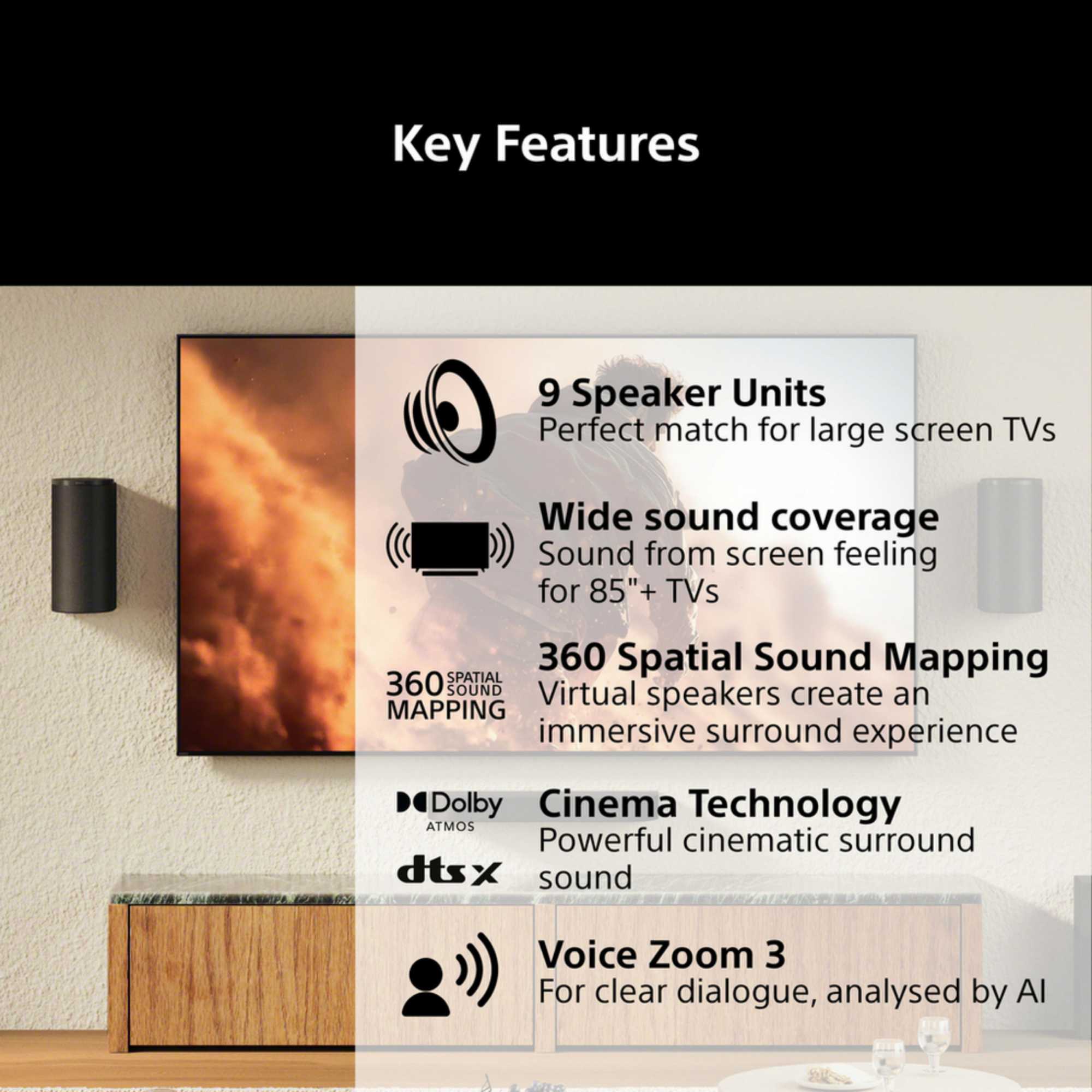 HTA8 BRAVIA Theatre Trio Flagship Three-Unit Theatre System